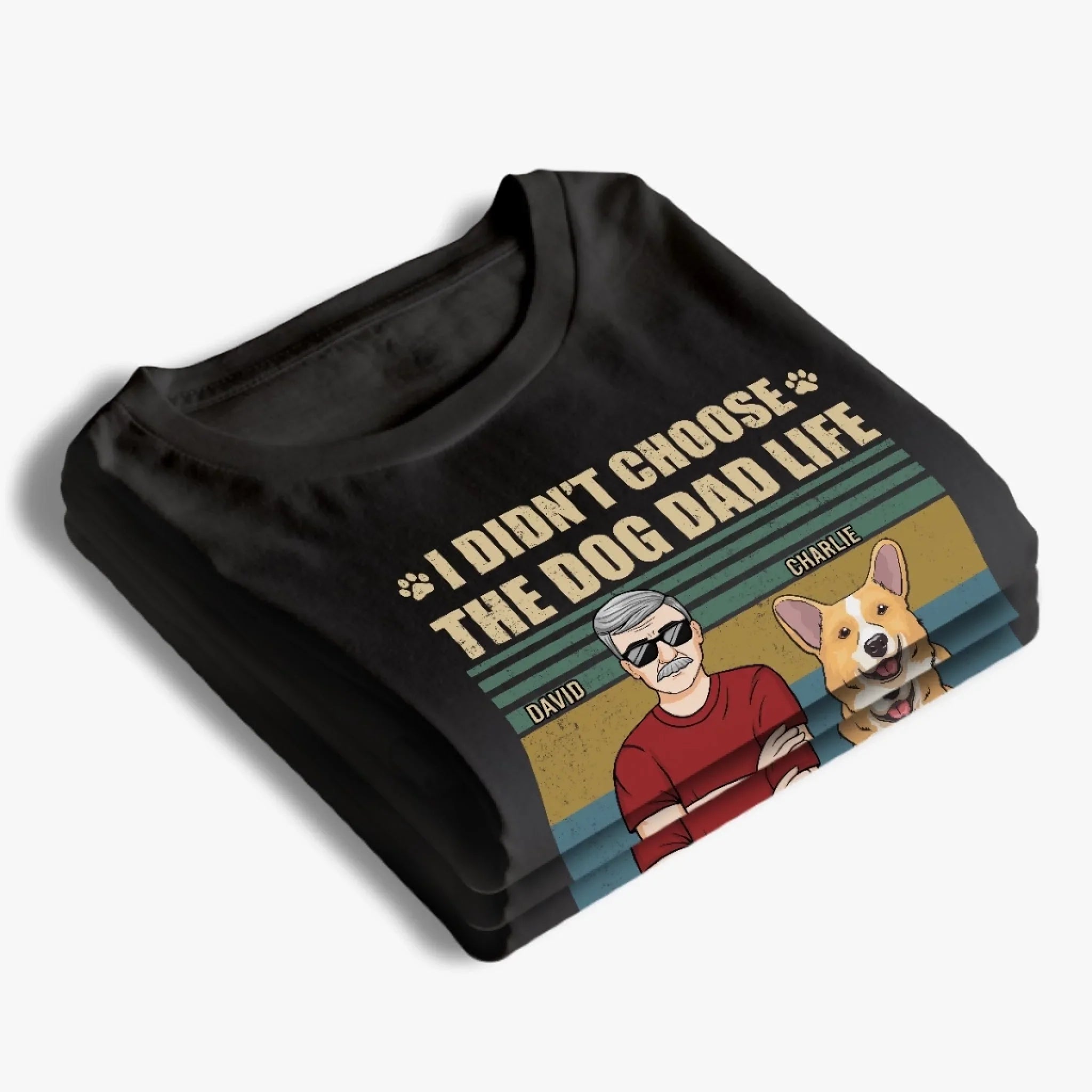 Custom Unisex T-shirt, Premium T-shirt, Hoodie - Personalized Birthday Gifts For Dog Lovers, Dog Dad And Mom - Just A Man And His Mischief Team