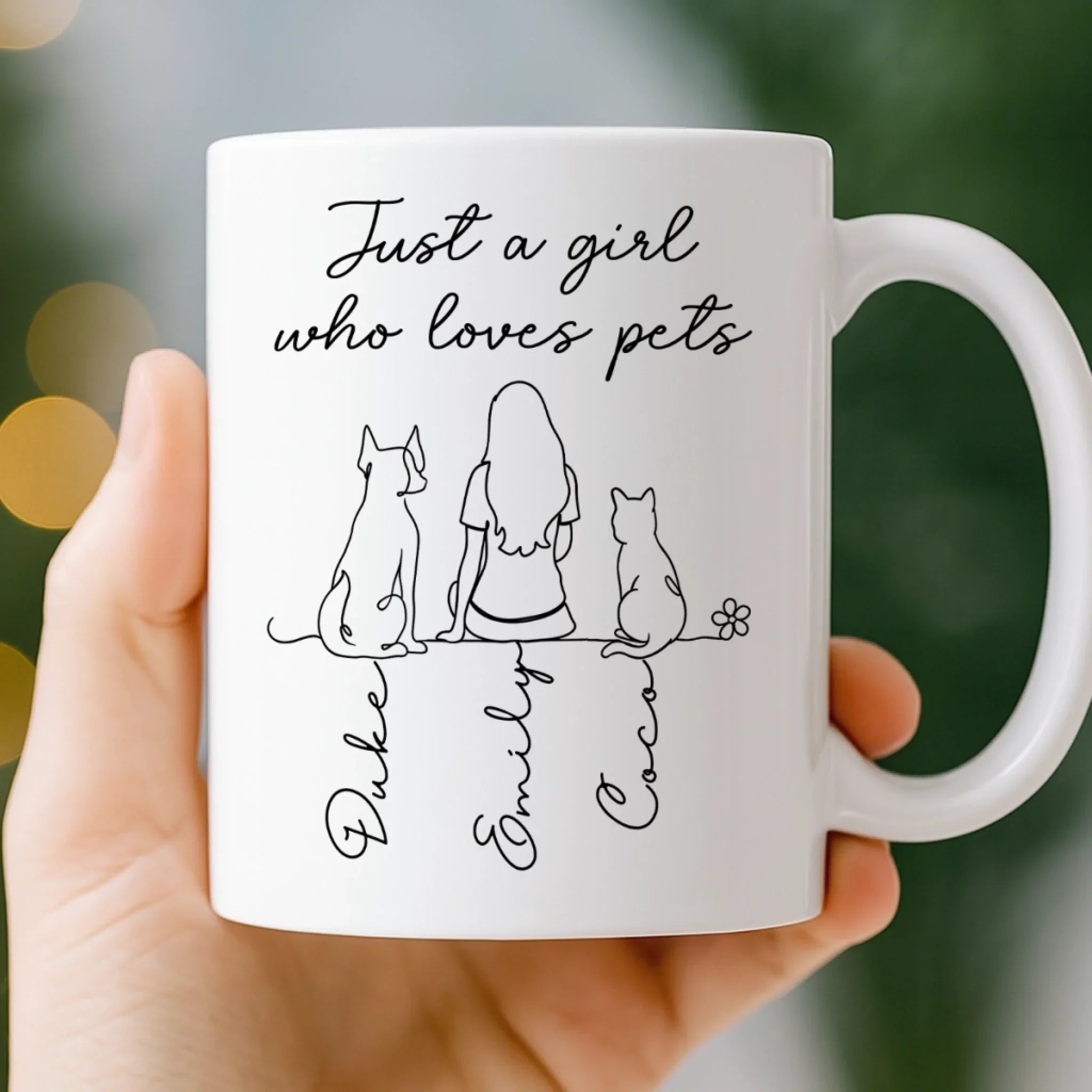 Custom Mug - Personalized Birthday Gifts For Dog Cat Lovers, Dog Dad And Mom, Cat Owners - My Pets My Happiness