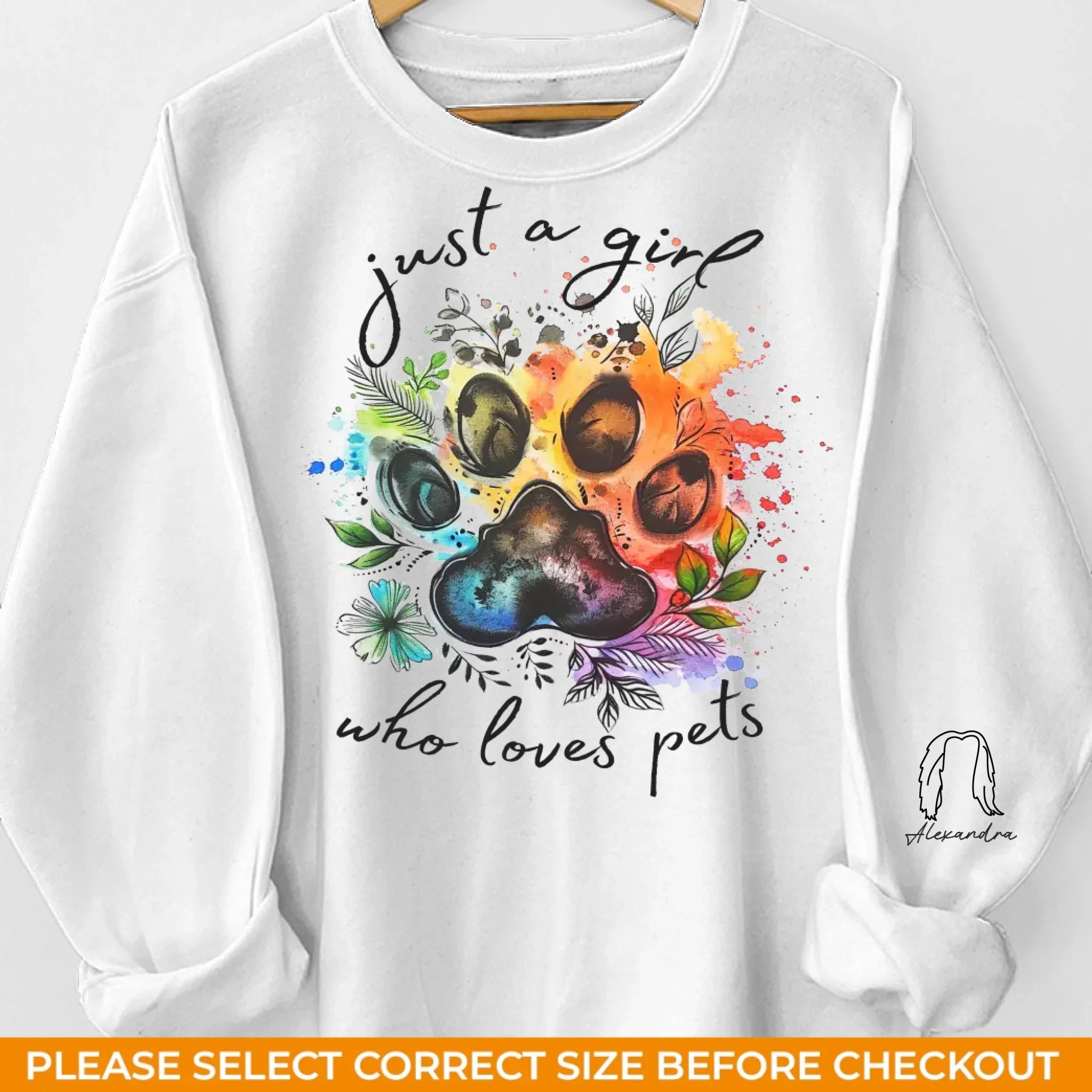 When I Needed A Hand, I Found A Paw - Dog & Cat Personalized Custom Unisex Sweatshirt With Design On Sleeve - Gift For Pet Owners, Pet Lovers
