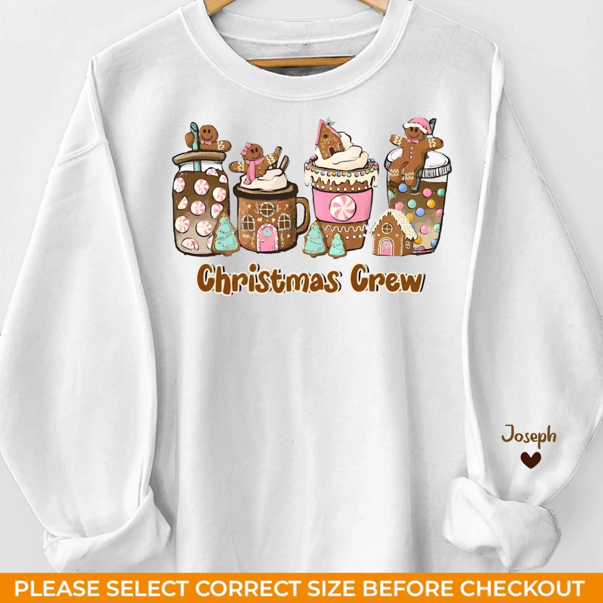 Let's Skip The Presents And Get Right To The Cookies - Family Personalized Custom Unisex Sweatshirt With Design On Sleeve - Christmas Gift For Family Members