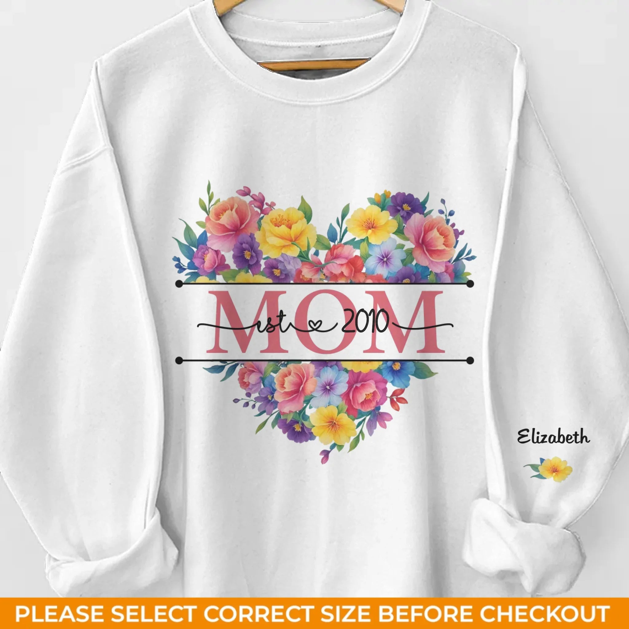 You Are Our Sunshine - Family Personalized Custom Unisex Sweatshirt, Hoodie With Design On Sleeve - Mother's Day, Gift For Mom, Grandma