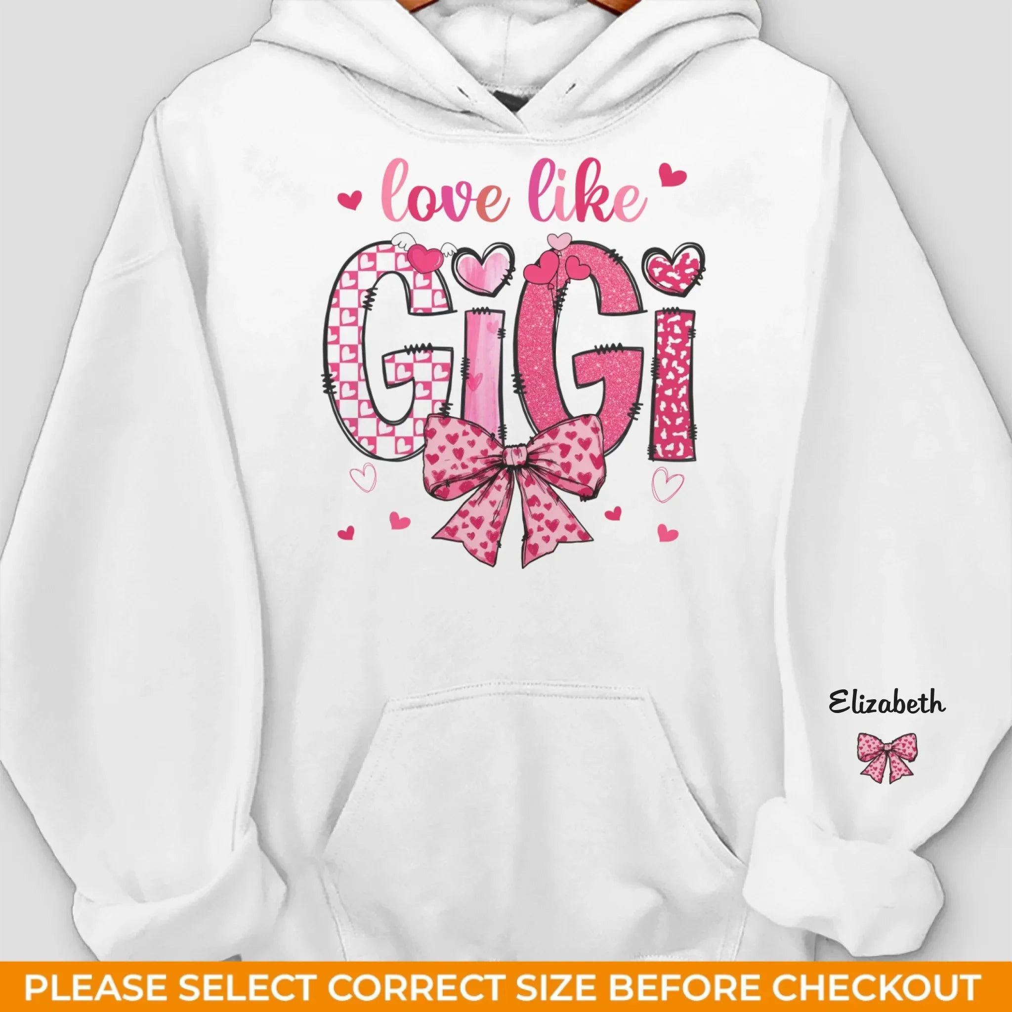 Her Love Is In Every Moment - Family Personalized Custom Unisex Sweatshirt, Hoodie With Design On Sleeve - Gift For Mom, Grandma