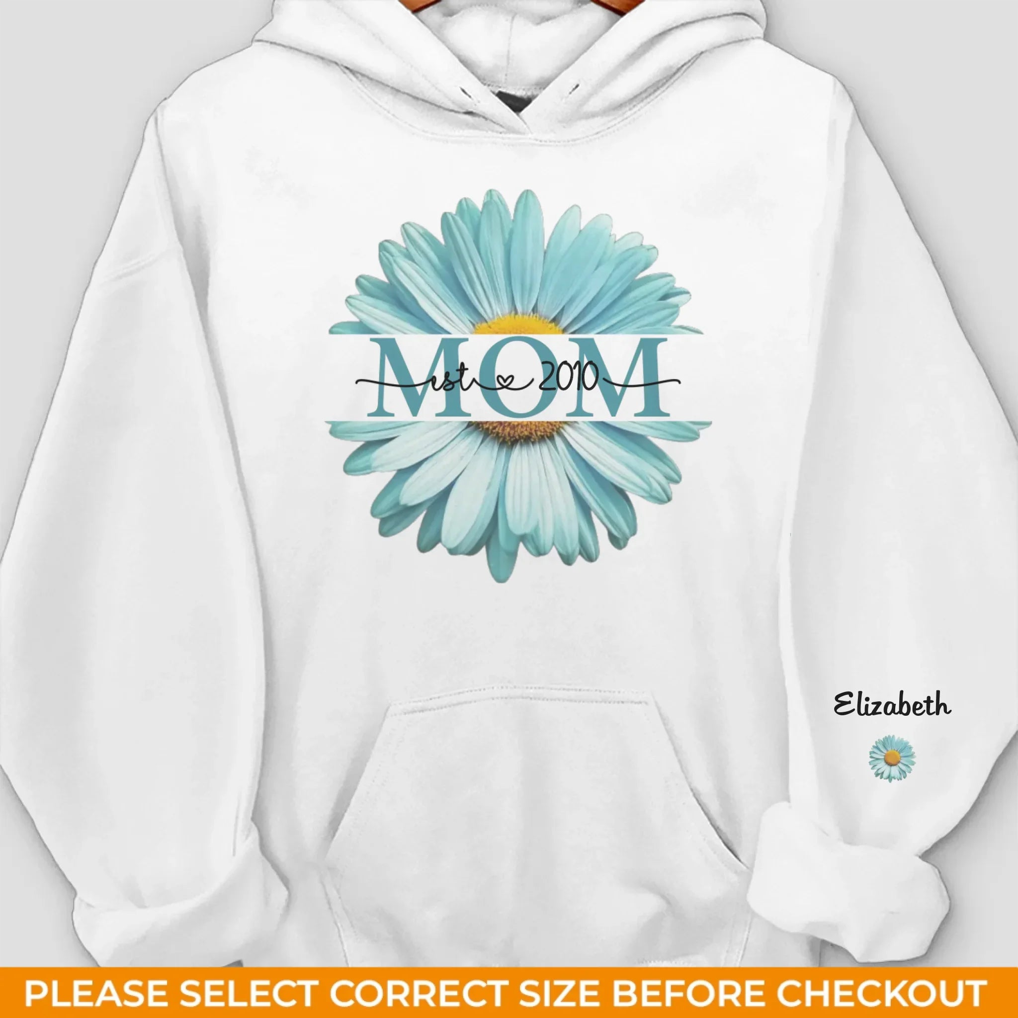 A Love That Blossoms - Family Personalized Custom Unisex Sweatshirt, Hoodie With Design On Sleeve - Mother's Day, Gift For Mom, Grandma