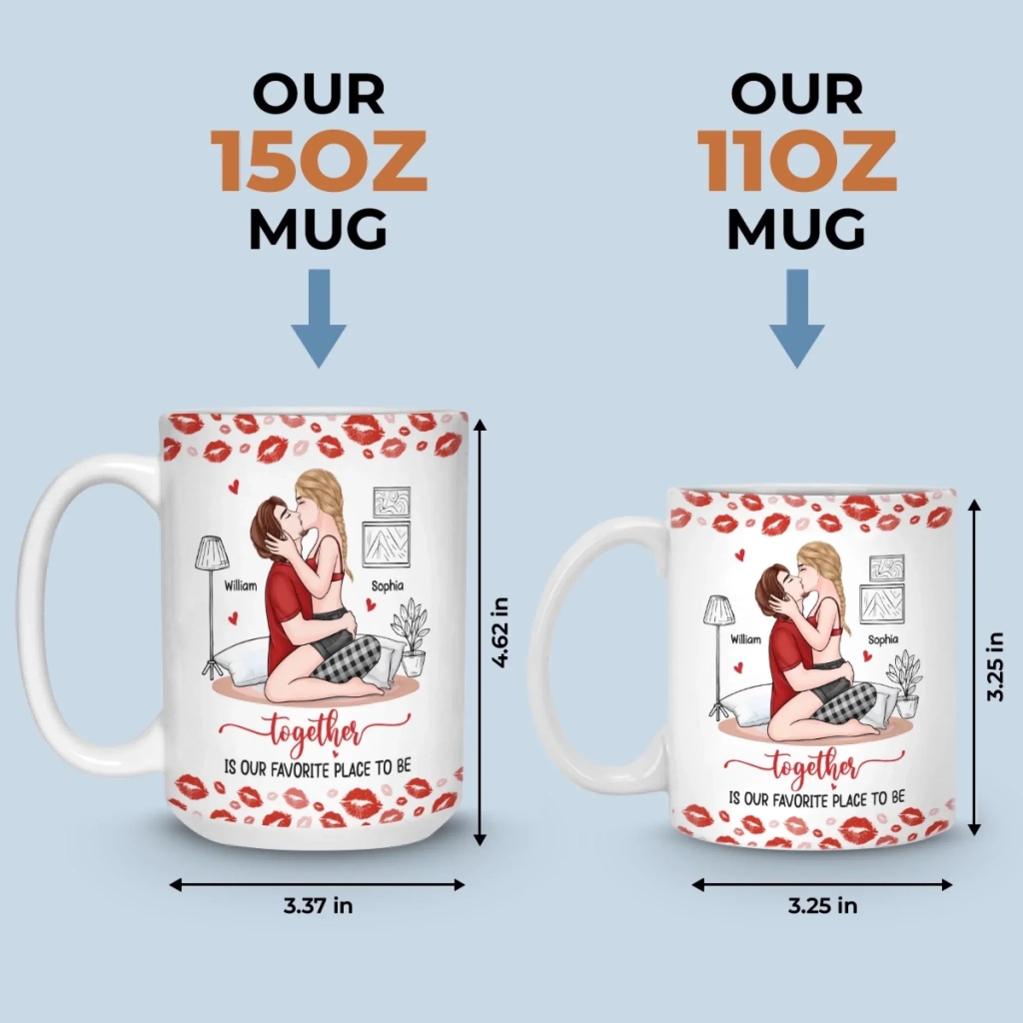 Custom Mug - Personalized Anniversary Wedding Gifts For Husband And Wife, Him And Her - Choosing You Every Day