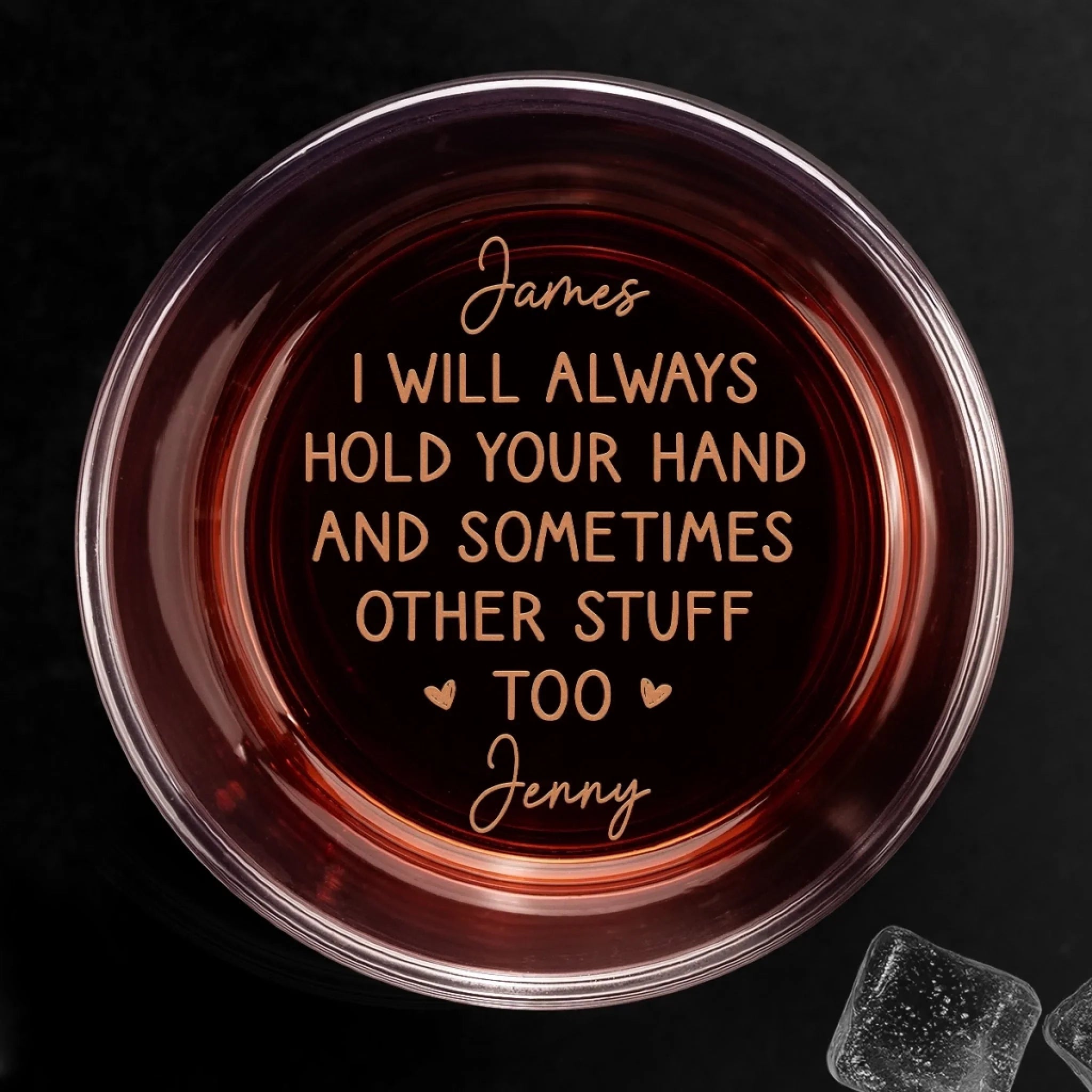 Custom Whiskey Glass - Personalized Anniversary Wedding Gifts For Husband And Wife, Him And Her, Wine, Bourbon, Whiskey Lovers - You Will Always Have Me