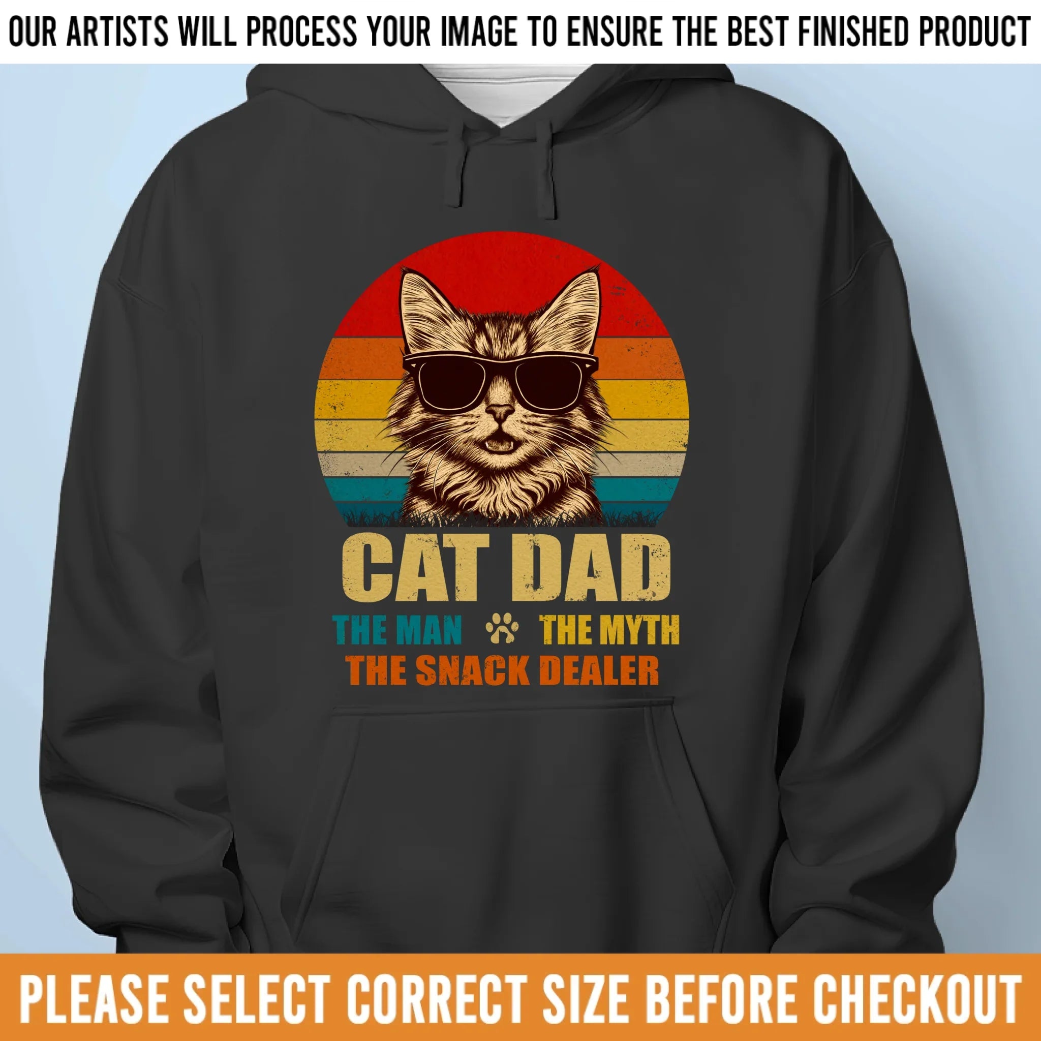 Custom Photo Unisex T-shirt, Premium T-shirt, Hoodie - Personalized Christmas Birthday Gifts For Cat Lovers, Cat Mom And Dad - Professional Treat Dealer
