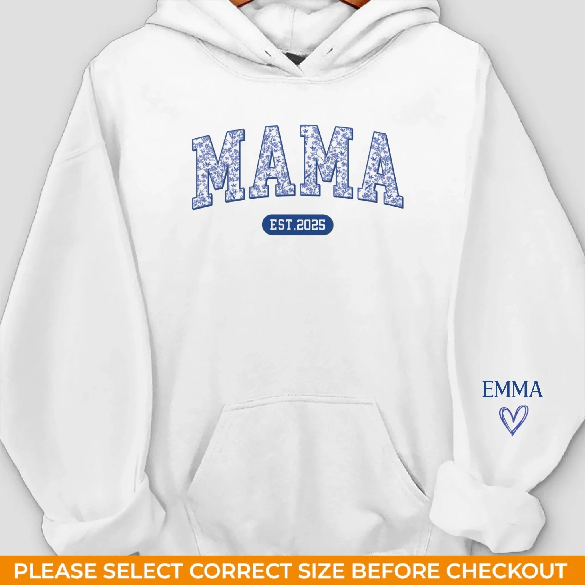 Custom Unisex Sweatshirt, Hoodie With Design On Sleeve - Personalized Birthday Gifts For Mom, Grandma - Forever My Hero