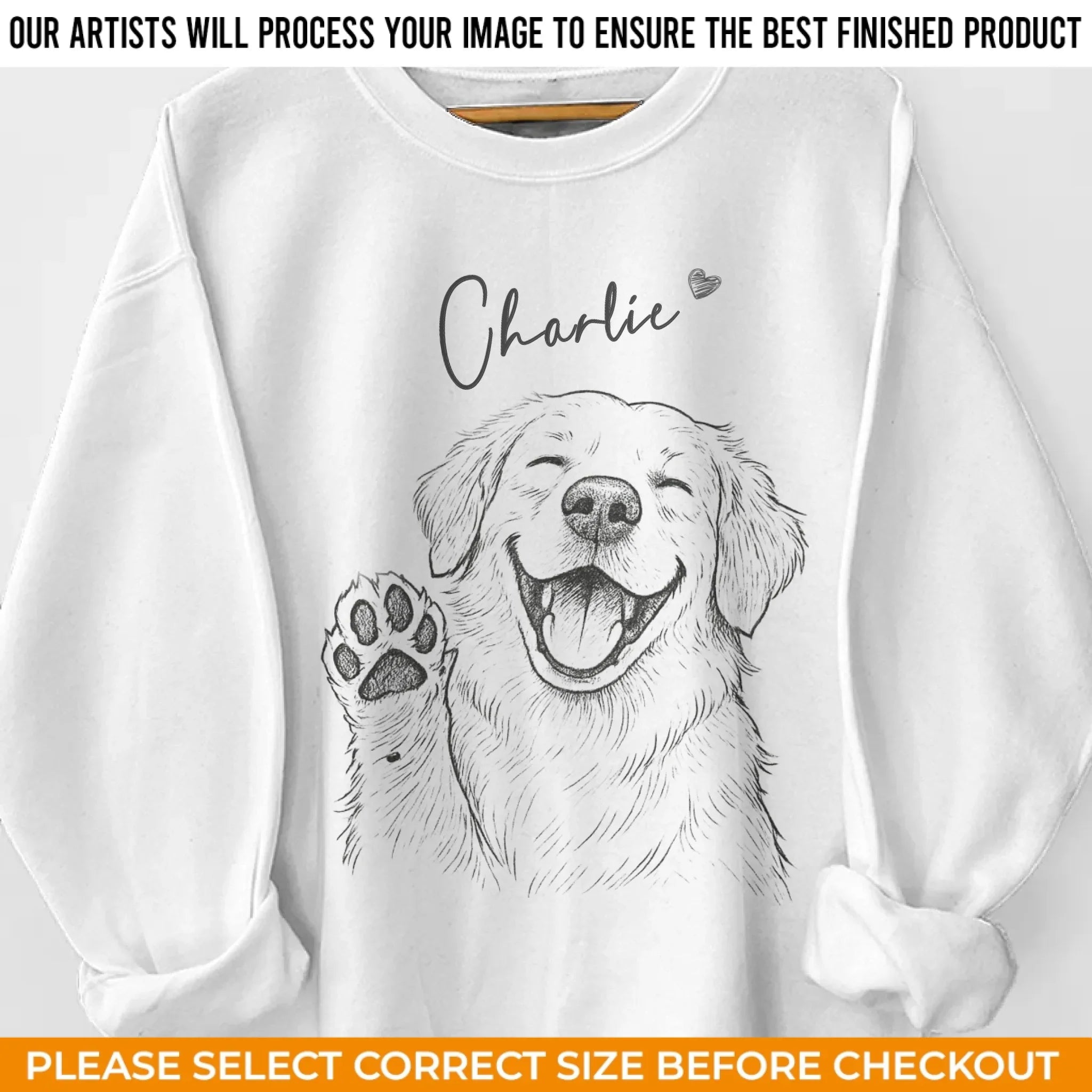 Custom Photo Unisex Sweatshirt, Hoodie With Design On Sleeve - Personalized Birthday Gifts For Dog Cat Lovers, Dog Dad And Mom, Cat Owners - Heart Full Of Dog Moments