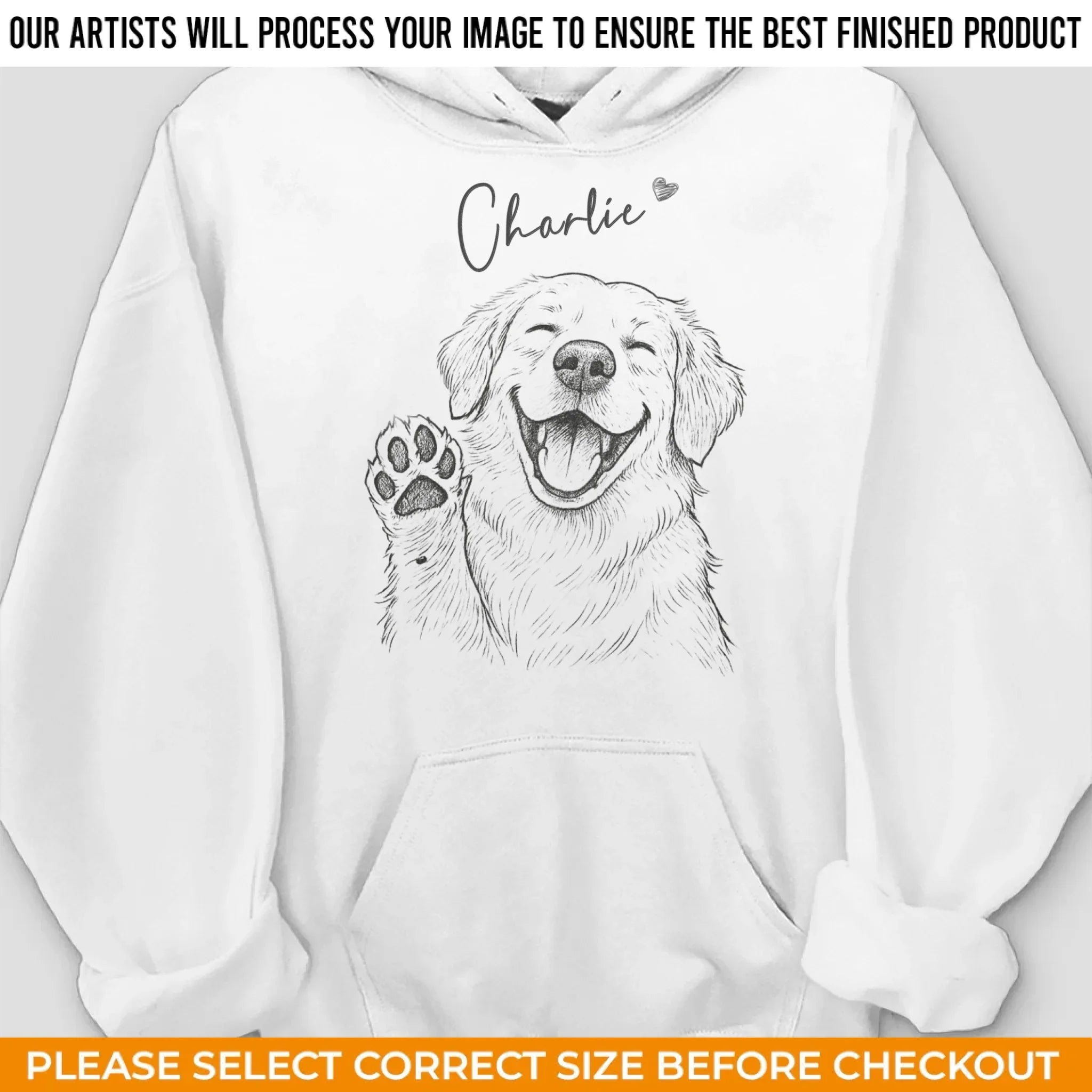 Custom Photo Unisex Sweatshirt, Hoodie With Design On Sleeve - Personalized Birthday Gifts For Dog Cat Lovers, Dog Dad And Mom, Cat Owners - Heart Full Of Dog Moments