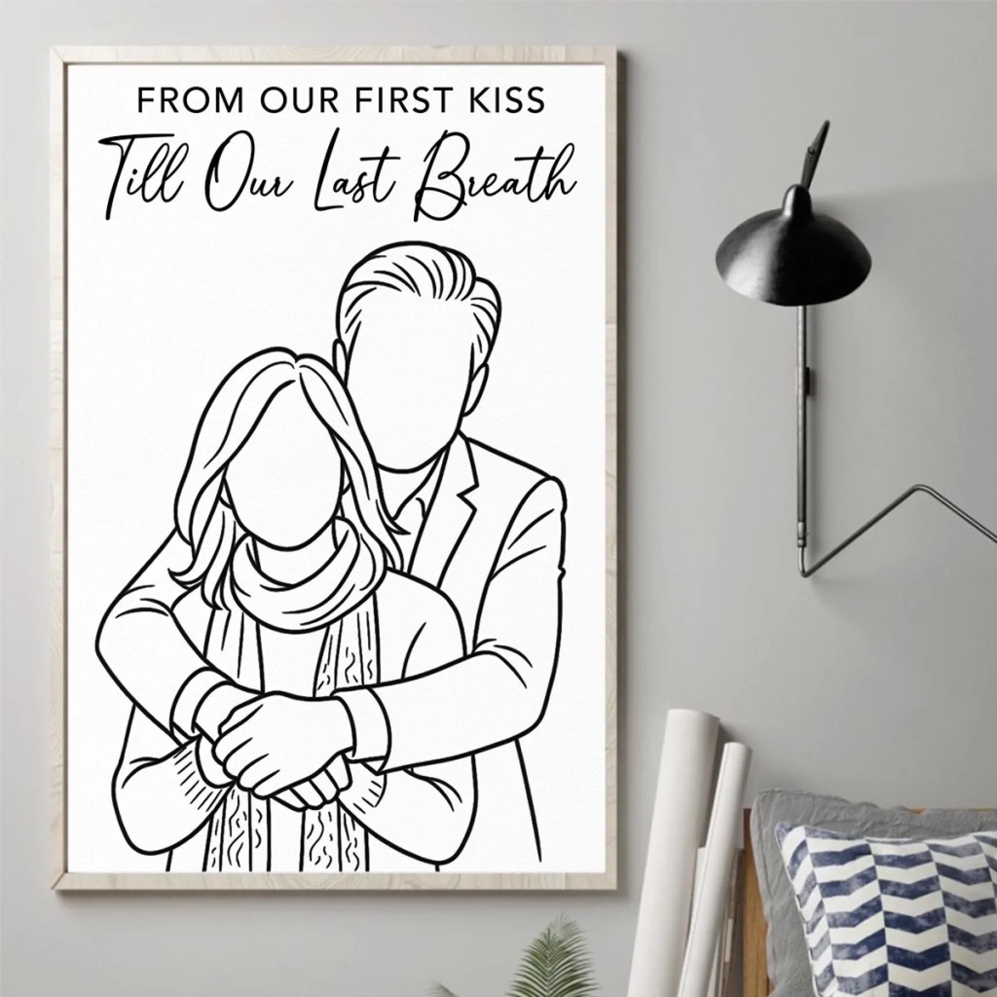 Custom Photo Vertical Poster - Personalized Anniversary Wedding Gifts For Husband And Wife, Him And Her - Love In Every Moment