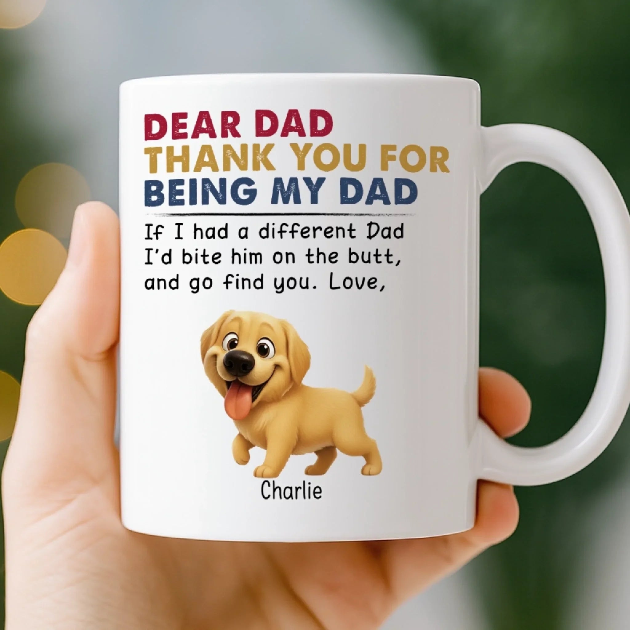 Custom Mug - Personalized Birthday Gifts For Dog Lovers, Dog Dad And Mom - Fur Real, You’re The Best