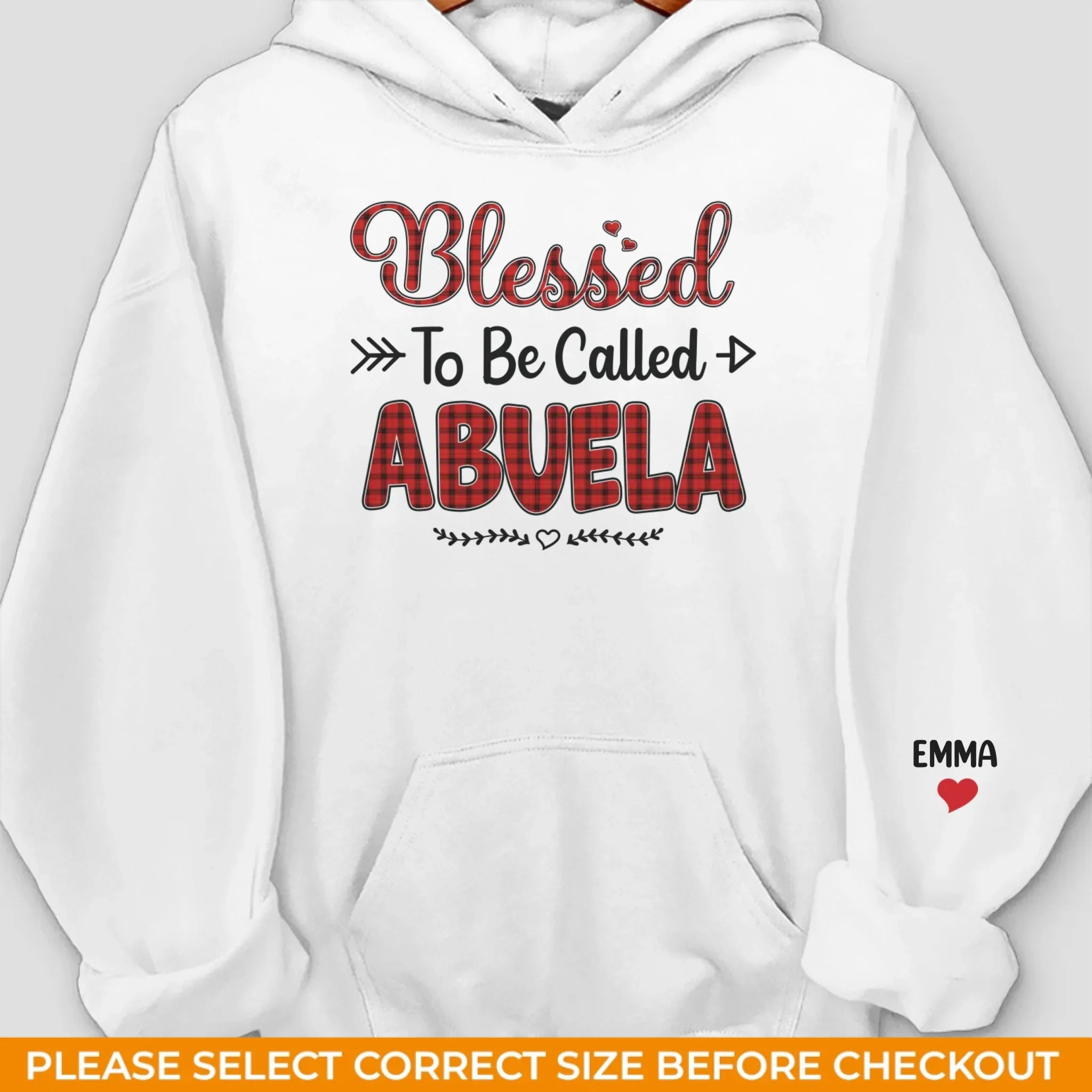 Custom Unisex Sweatshirt, Hoodie With Design On Sleeve - Personalized Birthday Gifts For Mom, Grandma - Blessed To Have You