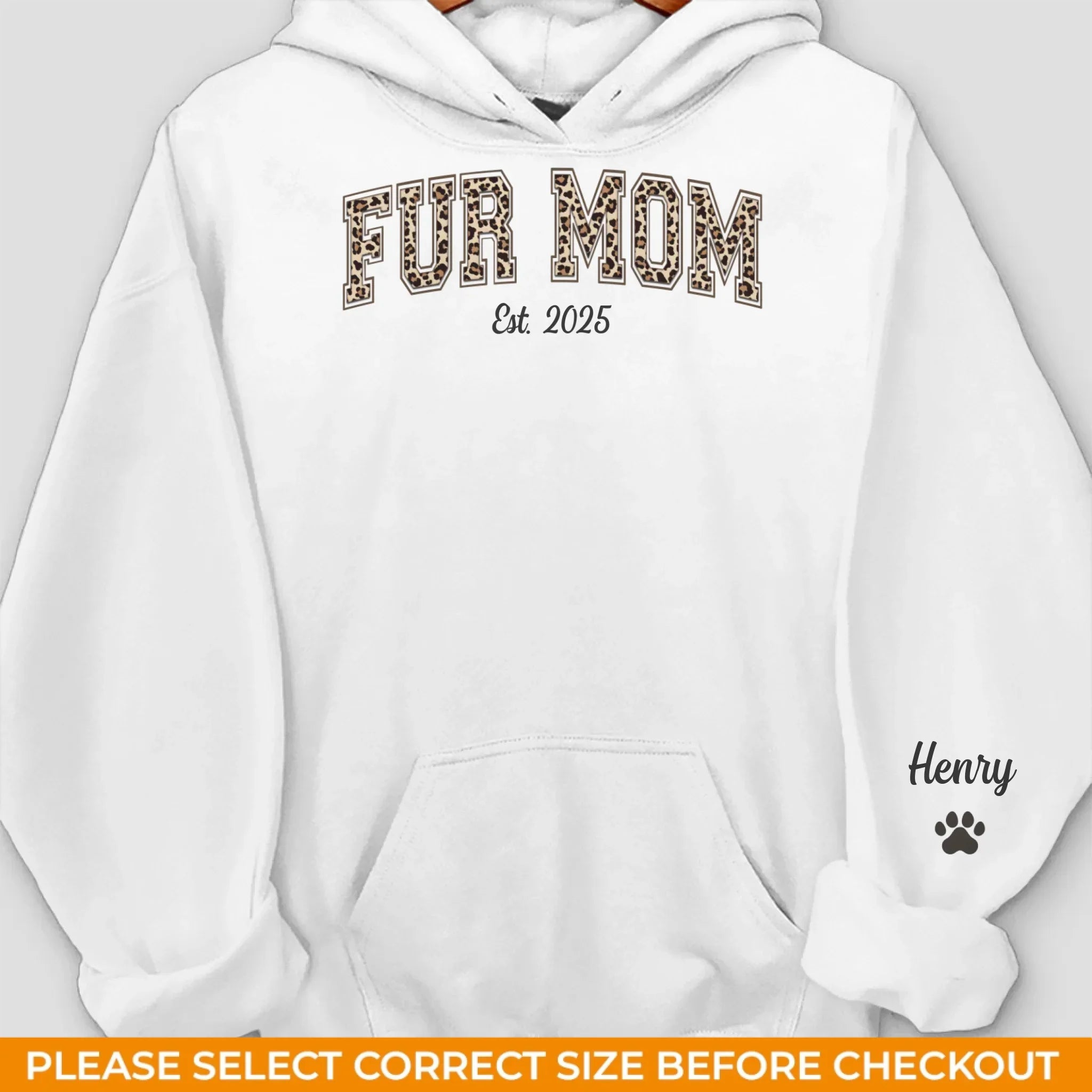 Custom Unisex Sweatshirt, Hoodie With Design On Sleeve - Personalized Birthday Gifts For Dog Cat Lovers, Dog Dad And Mom, Cat Owners - Proud Pet Mom