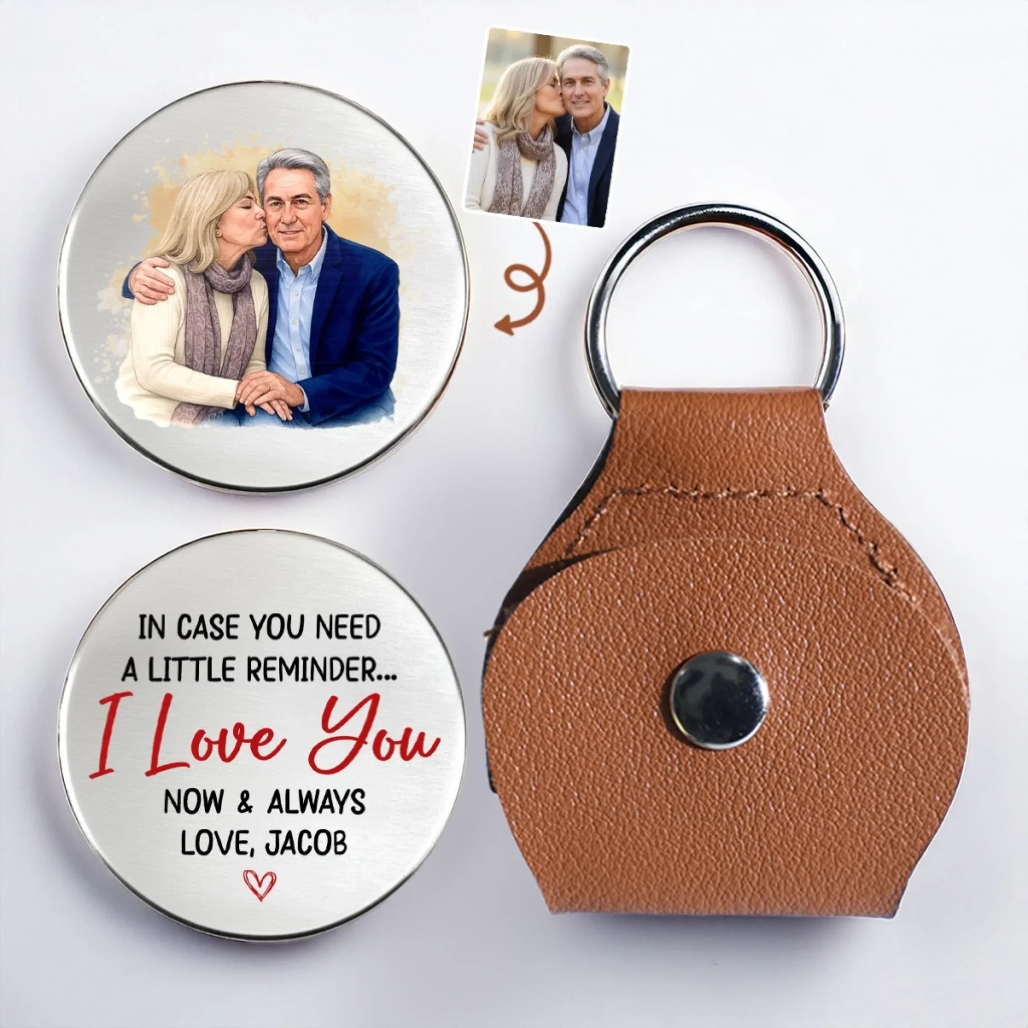 Custom Photo Pocket Hug - Personalized Anniversary Wedding Gifts For Husband And Wife, Him And Her - Love That Feels Like Us