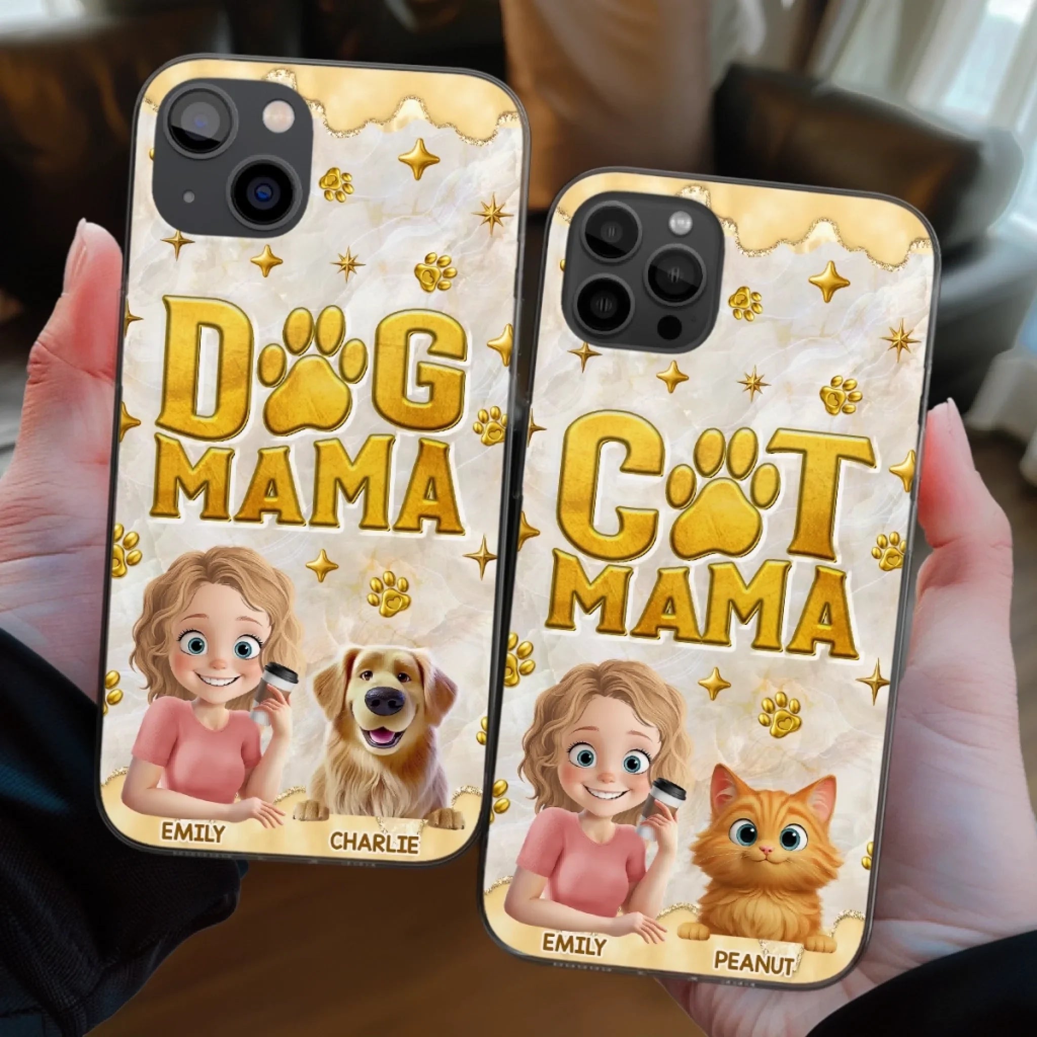 Custom Clear Phone Case - Personalized Christmas Birthday Gifts For Dog Cat Lovers, Dog Dad And Mom, Cat Owners - Pets Make Ordinary Days Brighter