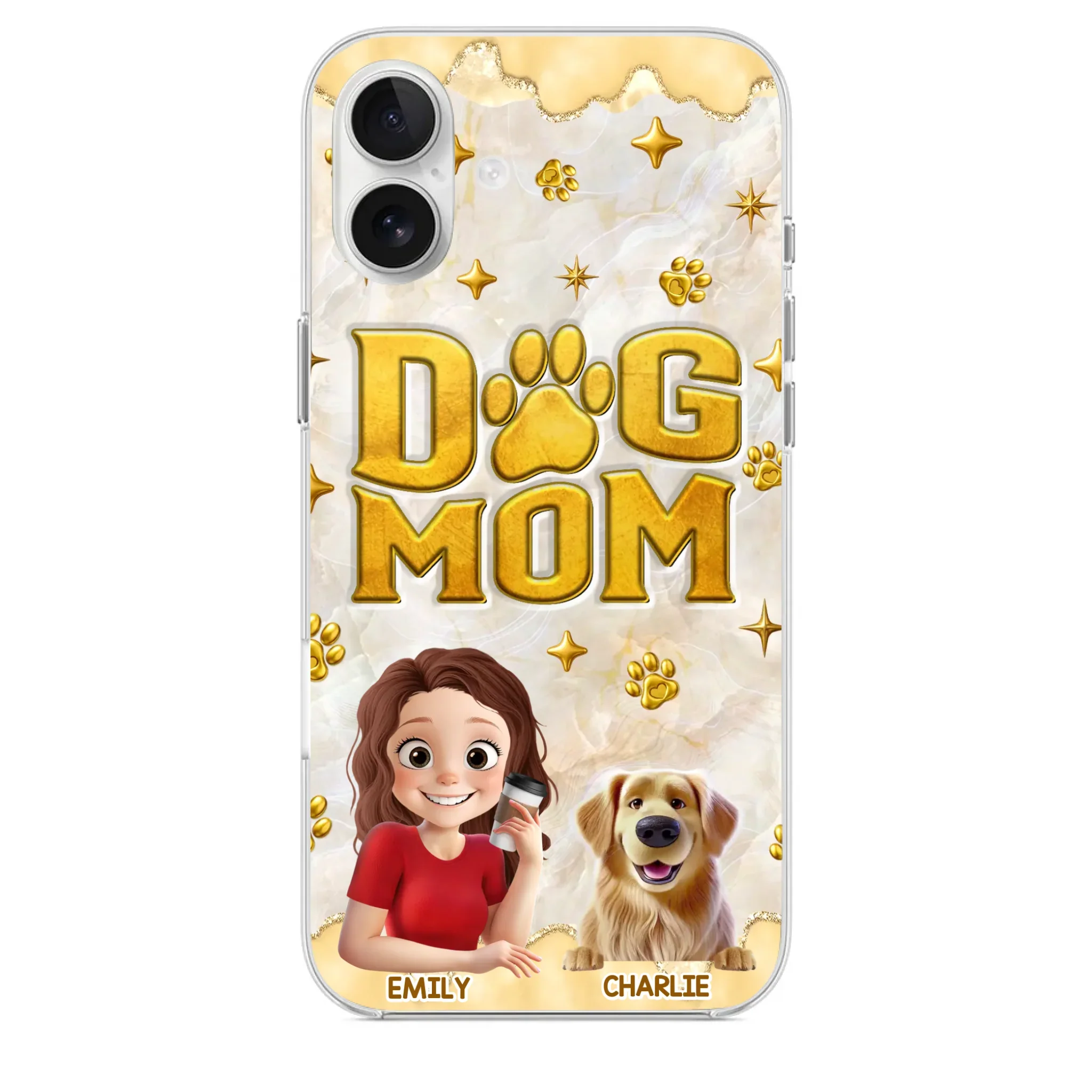 Custom Clear Phone Case - Personalized Christmas Birthday Gifts For Dog Cat Lovers, Dog Dad And Mom, Cat Owners - Pets Make Ordinary Days Brighter