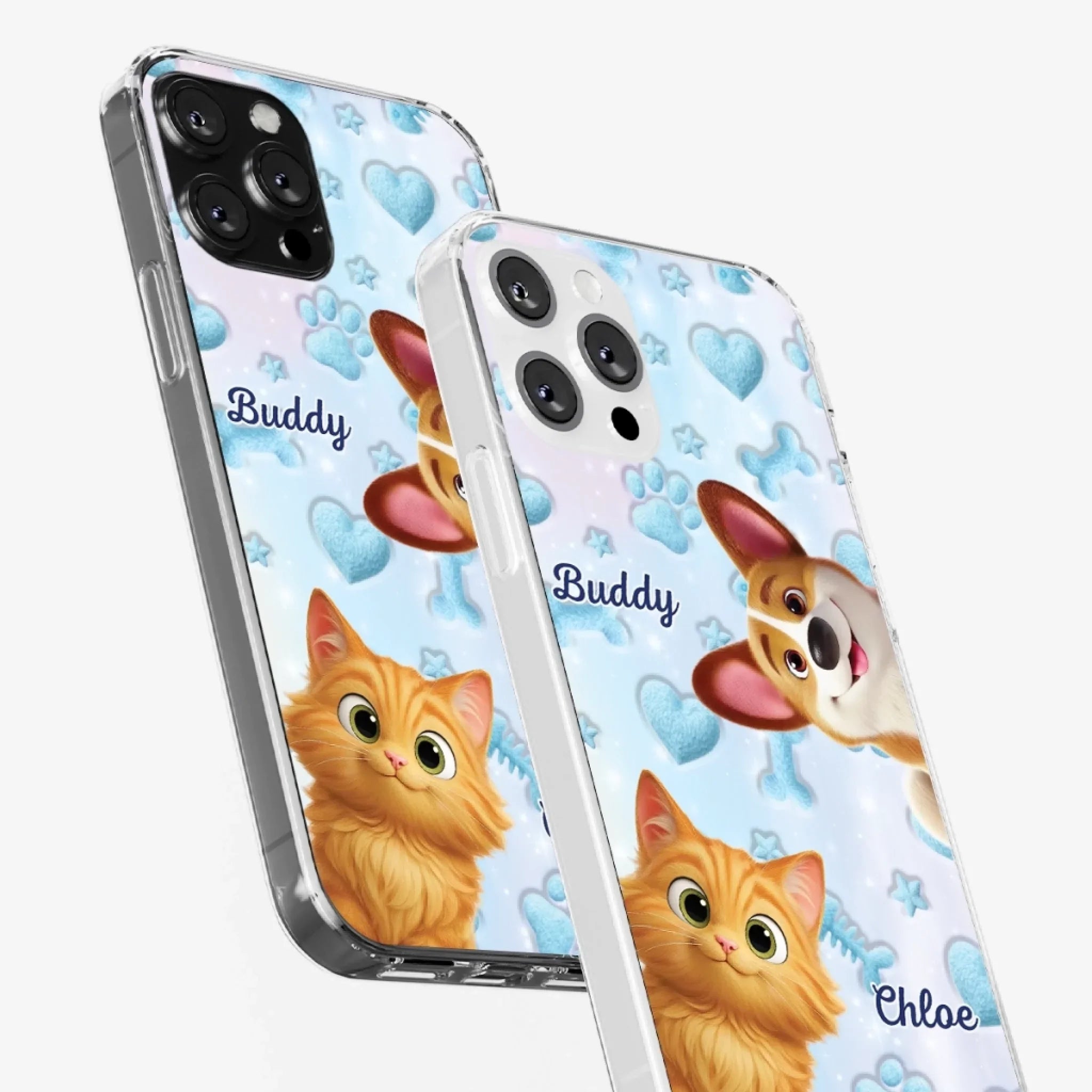 Custom Clear Phone Case - Personalized Christmas Birthday Gifts For Dog Cat Lovers, Dog Dad And Mom, Cat Owners - Every Day Starts With Paws