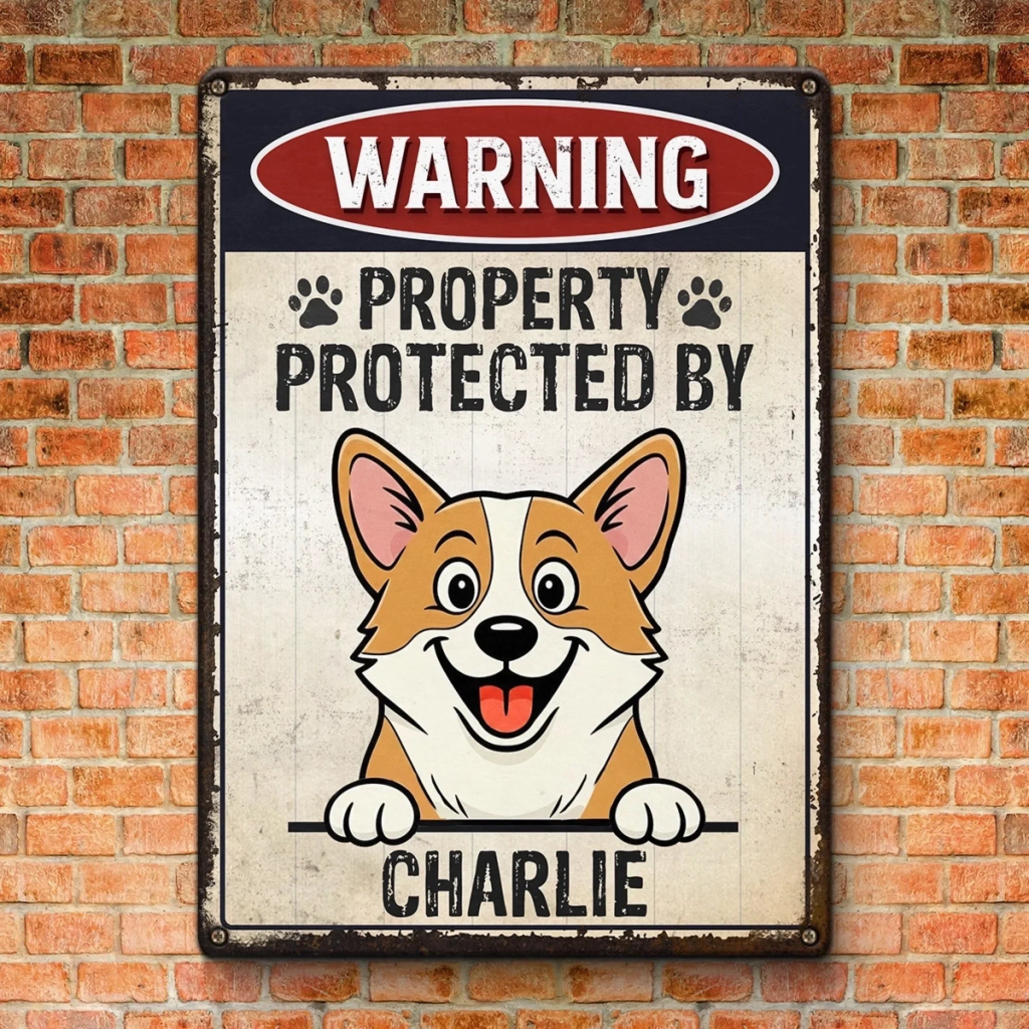 Custom Home Decor Metal Sign - Personalized  Birthday Gifts For Dog Lovers, Dog Dad And Mom - Property Of Paws