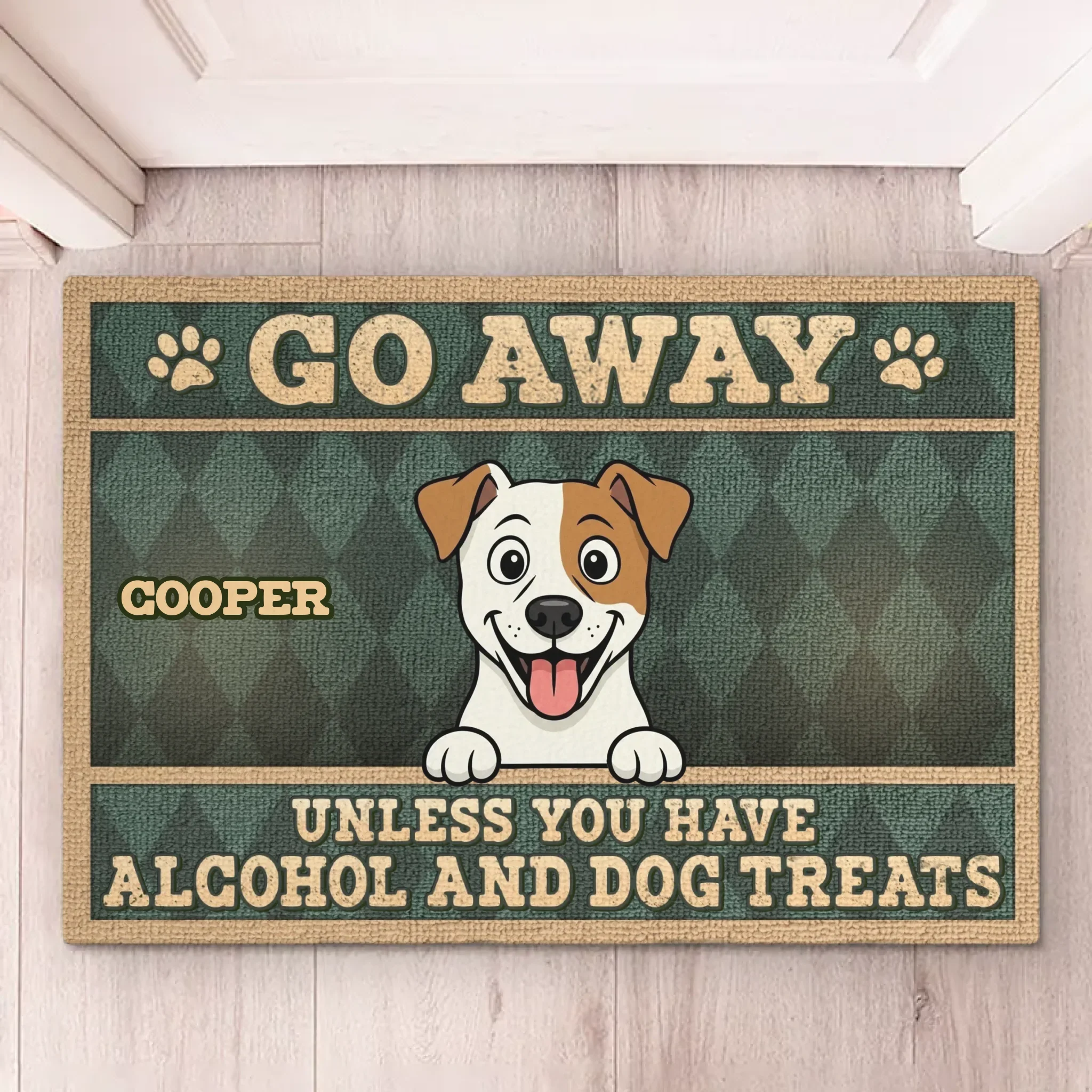 Custom Home Decor Decorative Mat - Personalized Birthday Gifts For Dog Lovers, Dog Dad And Mom - Gatekeepers With Taste