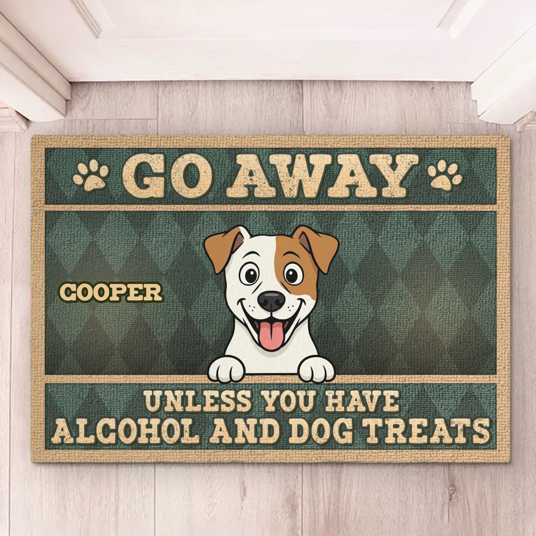 Custom Home Decor Decorative Mat - Personalized Birthday Gifts For Dog Lovers, Dog Dad And Mom - Gatekeepers With Taste