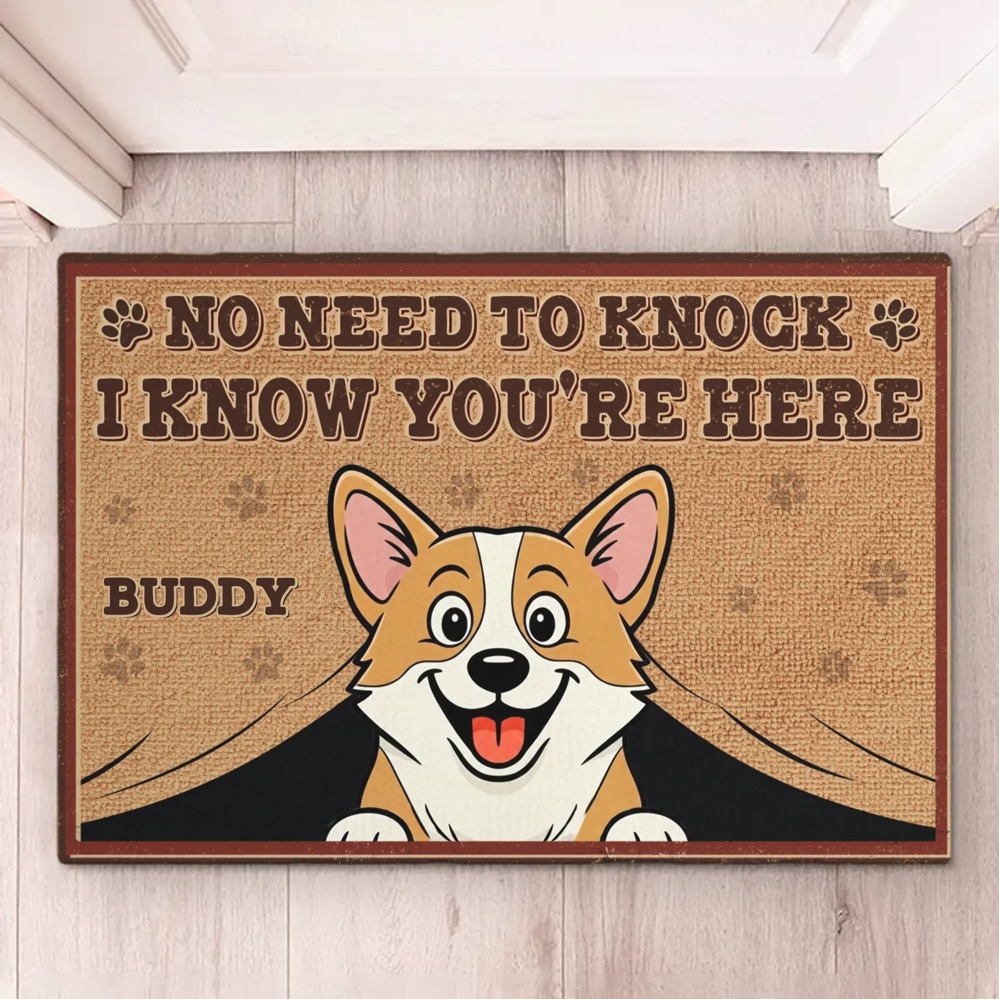 Custom Home Decor Decorative Mat - Personalized Birthday Gifts For Dog Lovers, Dog Dad And Mom - Paws On Alert