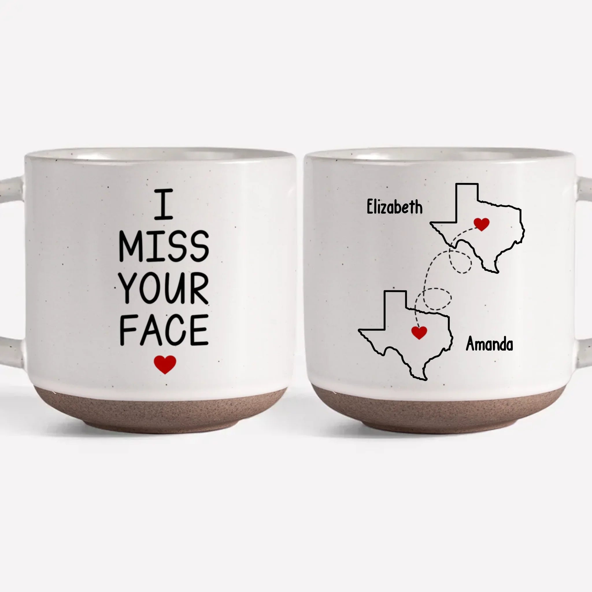 Never Too Far To Have Tea Together - Bestie Personalized Custom Printed Pottery Mug - Christmas Gift For Best Friends, BFF, Sisters