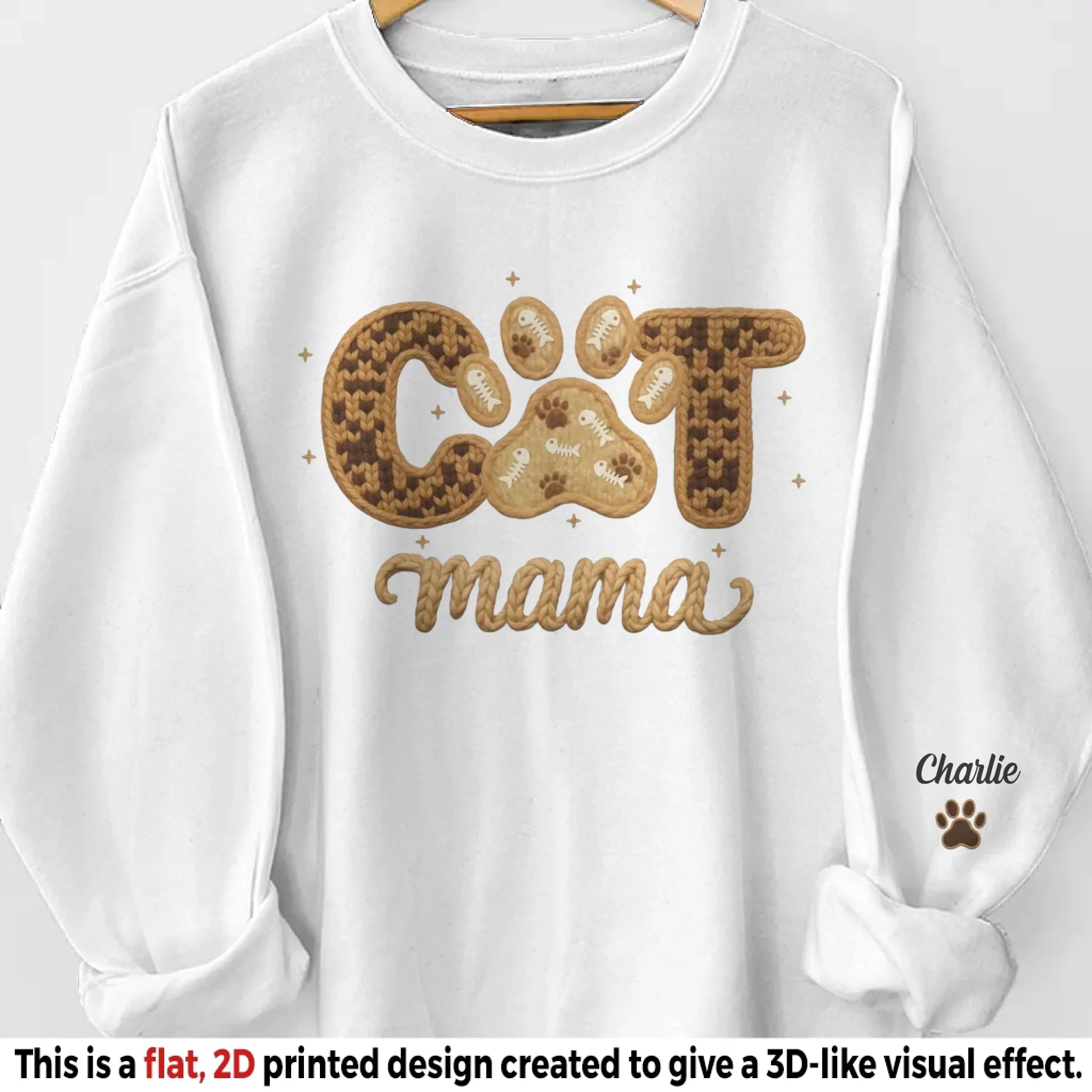 Custom Unisex Sweatshirt, Hoodie With Design On Sleeve - Personalized Birthday Gifts For Dog Cat Lovers, Dog Dad And Mom, Cat Owners - Love Begins With Paws