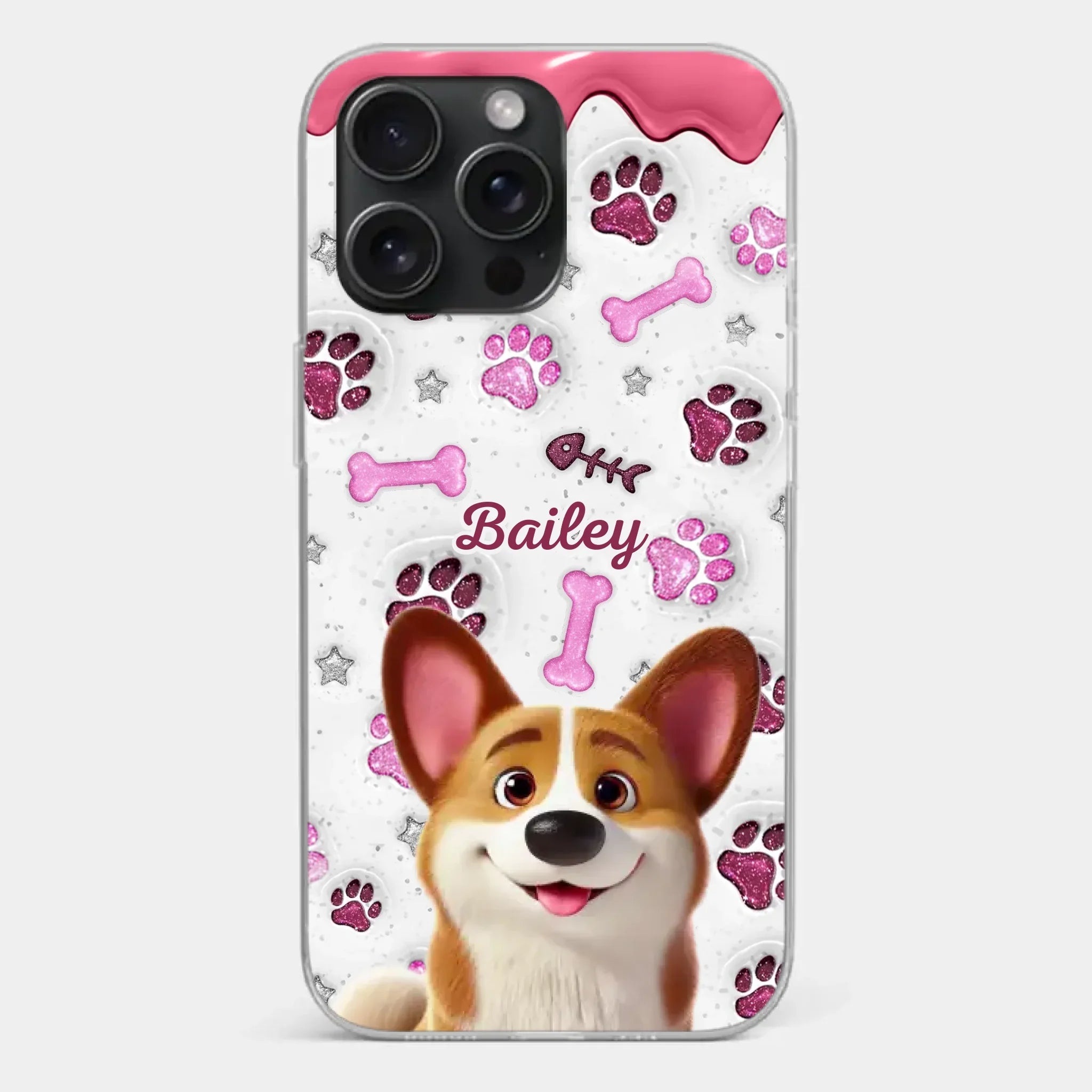 Custom Clear Phone Case - Personalized Christmas Birthday Gifts For Dog Cat Lovers, Dog Dad And Mom, Cat Owners - Pets Turn Houses Into Homes