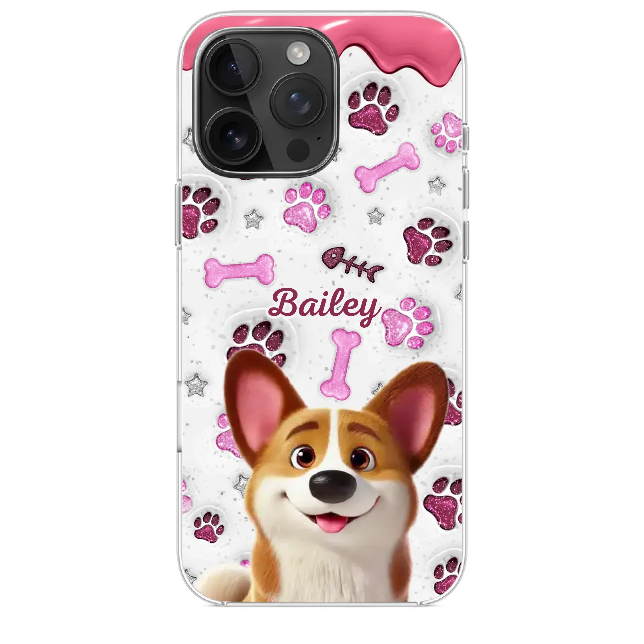 Custom Clear Phone Case - Personalized Christmas Birthday Gifts For Dog Cat Lovers, Dog Dad And Mom, Cat Owners - Pets Turn Houses Into Homes