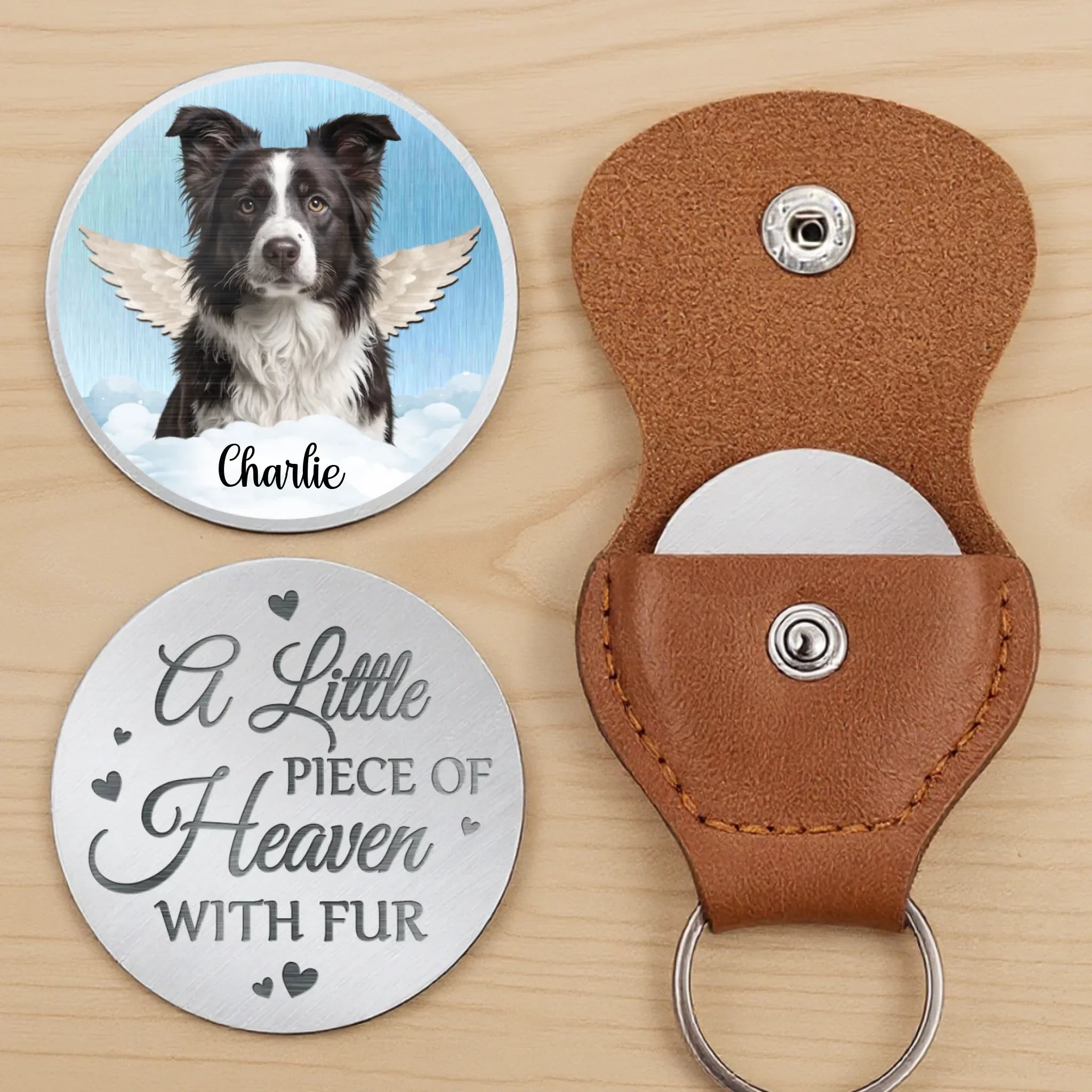 Custom Photo Gone But Not Forgotten, Forever Loved - Memorial Personalized Custom Pocket Hug - Sympathy Gift For Pet Owners, Pet Lovers