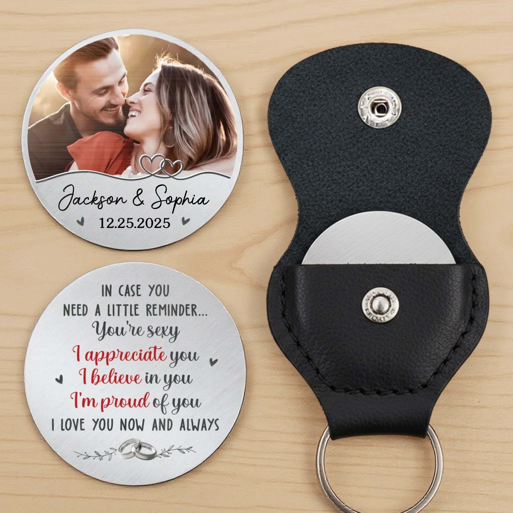Custom Photo Pocket Hug - Personalized Anniversary Wedding Gifts For Husband And Wife, Him And Her - You Are My Forever Home