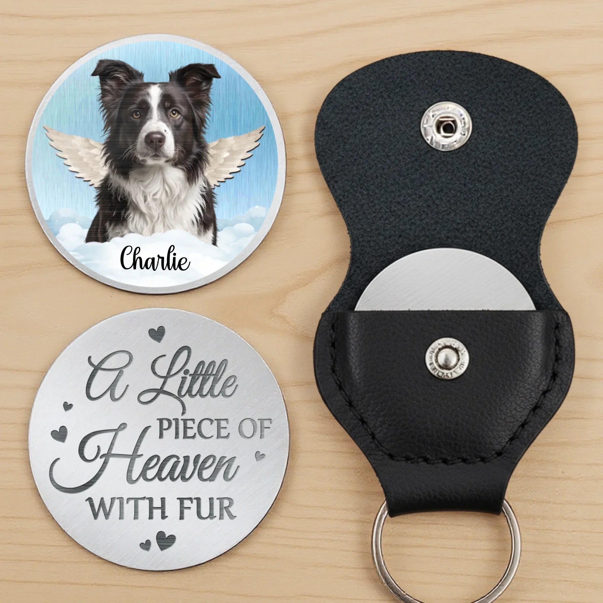 Custom Photo Gone But Not Forgotten, Forever Loved - Memorial Personalized Custom Pocket Hug - Sympathy Gift For Pet Owners, Pet Lovers