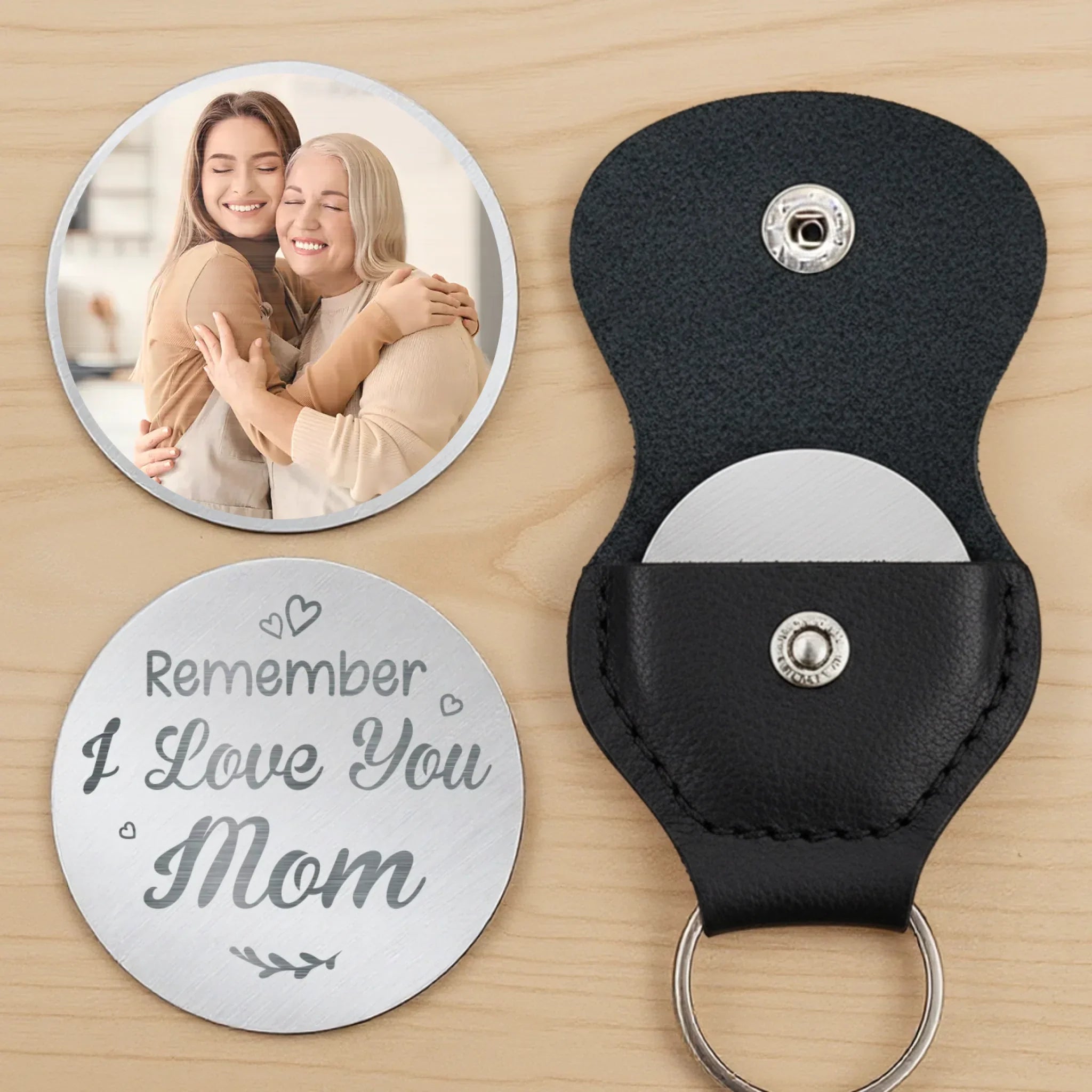 Custom Photo Always Know You Are Loved - Family Personalized Custom Pocket Hug - Mother's Day, Gift For Mom, Grandma