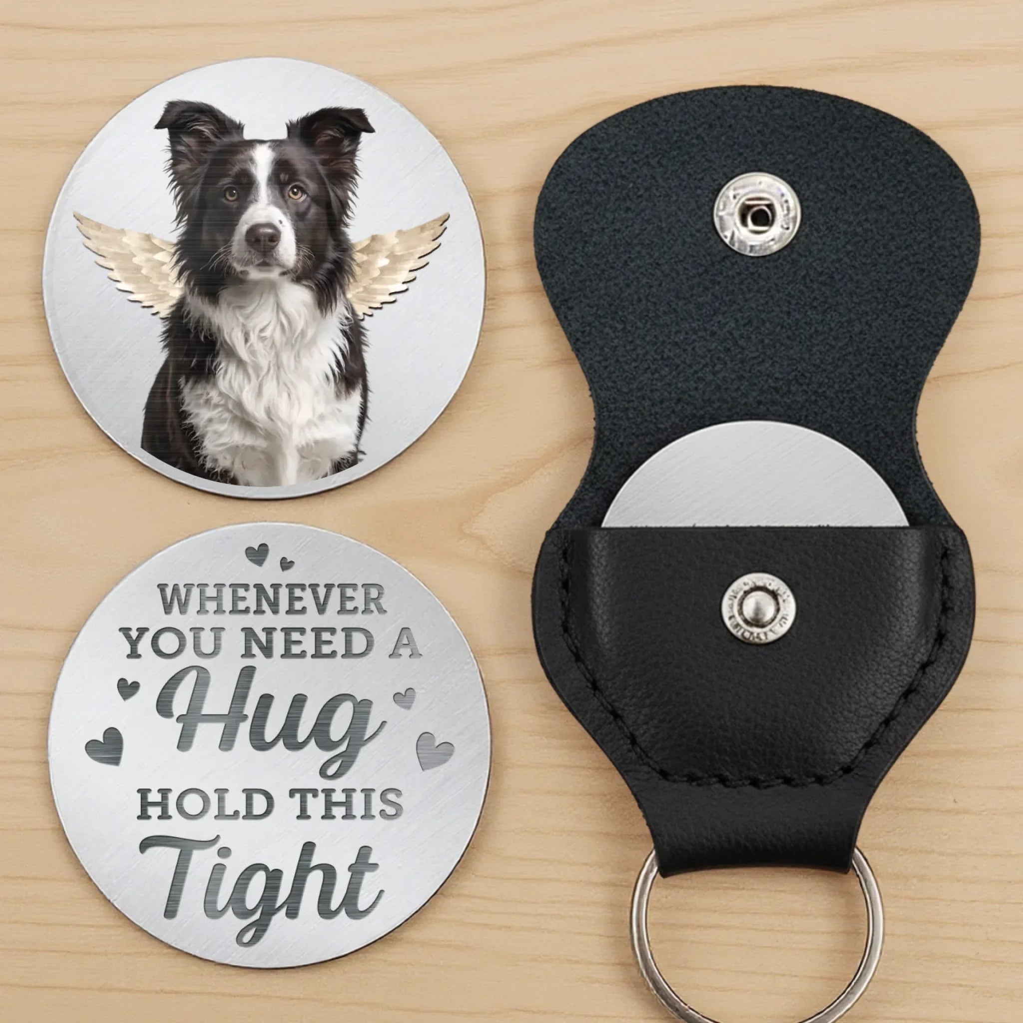 Custom Photo Until We Meet Again, My Friend - Memorial Personalized Custom Pocket Hug - Sympathy Gift For Pet Owners, Pet Lovers