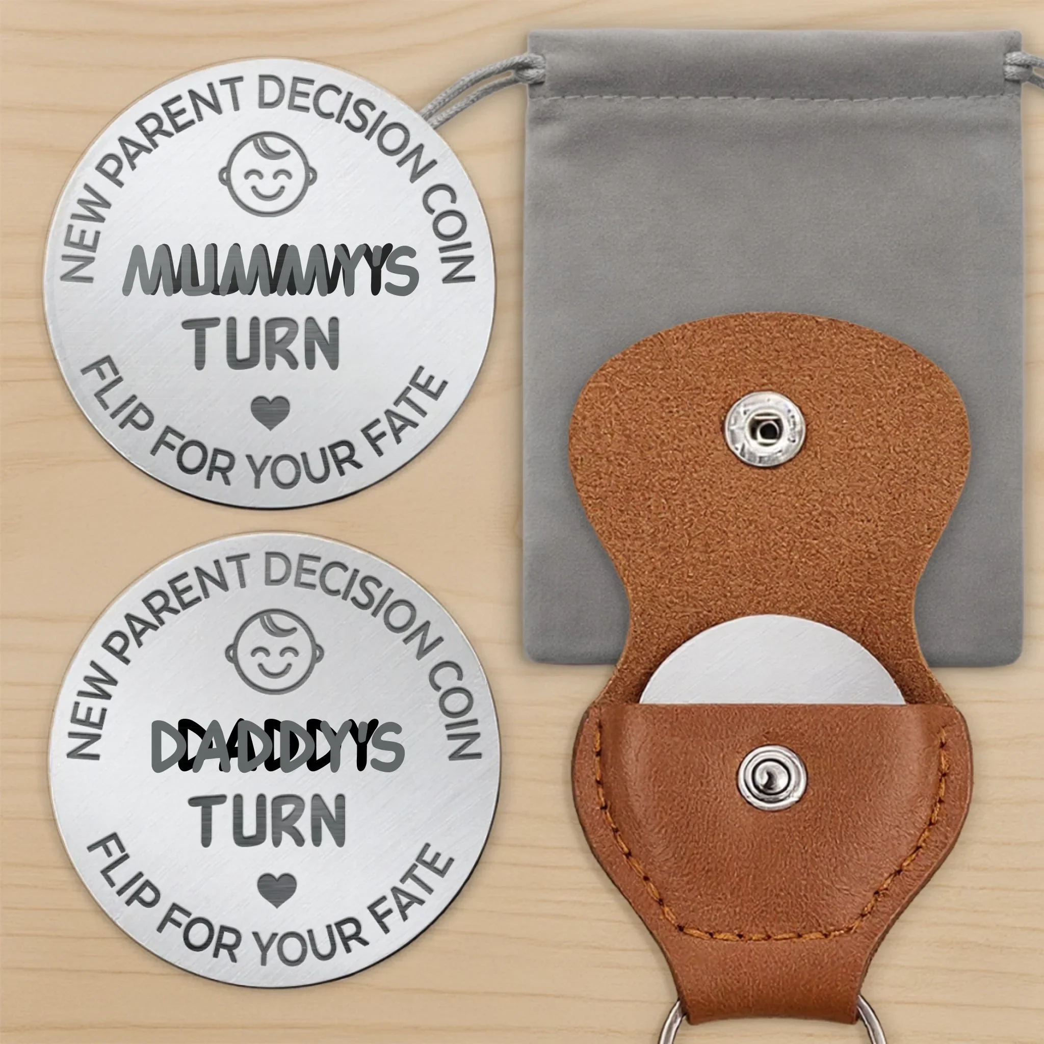 Rock, Paper, Nappy - Family Personalized Custom Pocket Hug - Gift For Family Members