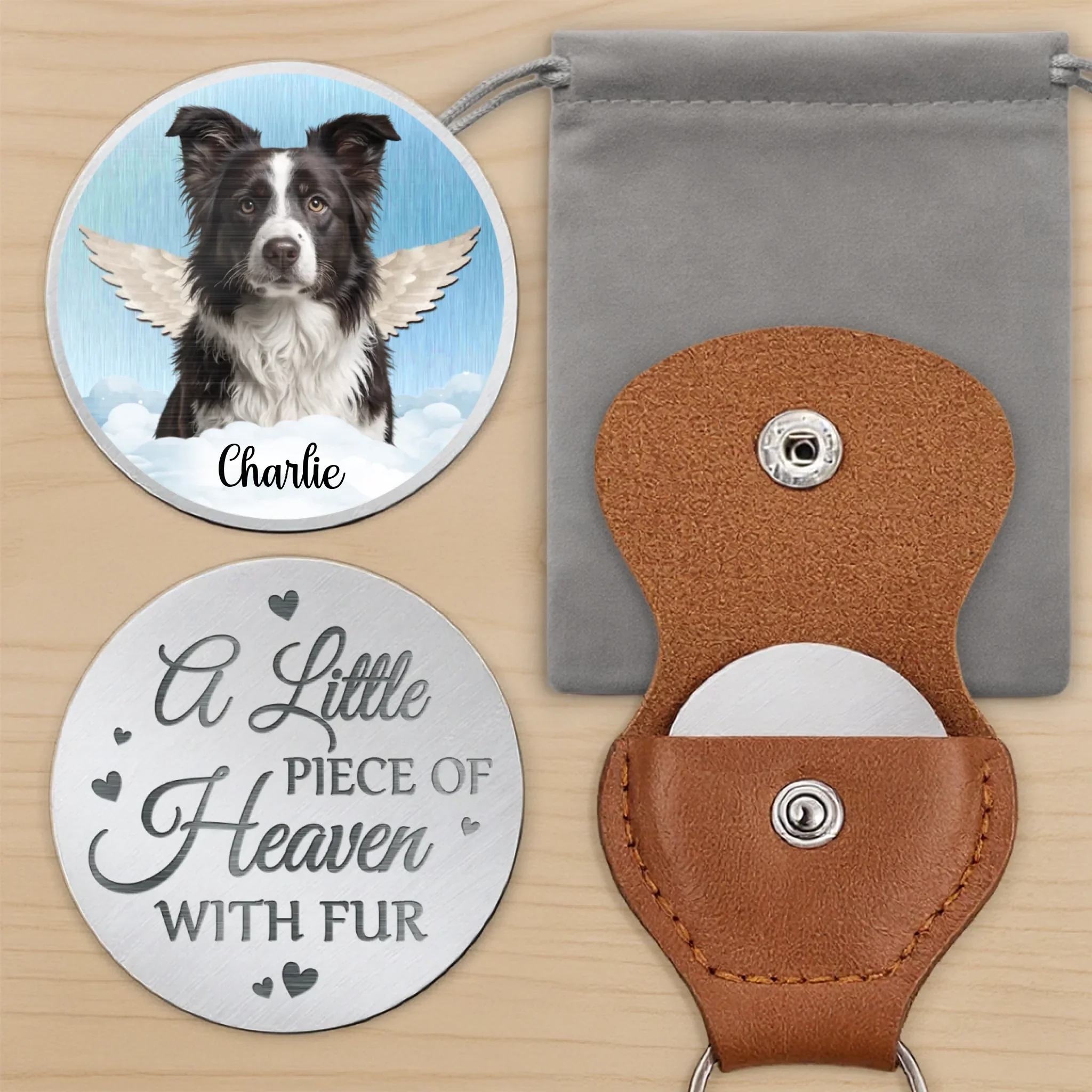 Custom Photo Gone But Not Forgotten, Forever Loved - Memorial Personalized Custom Pocket Hug - Sympathy Gift For Pet Owners, Pet Lovers