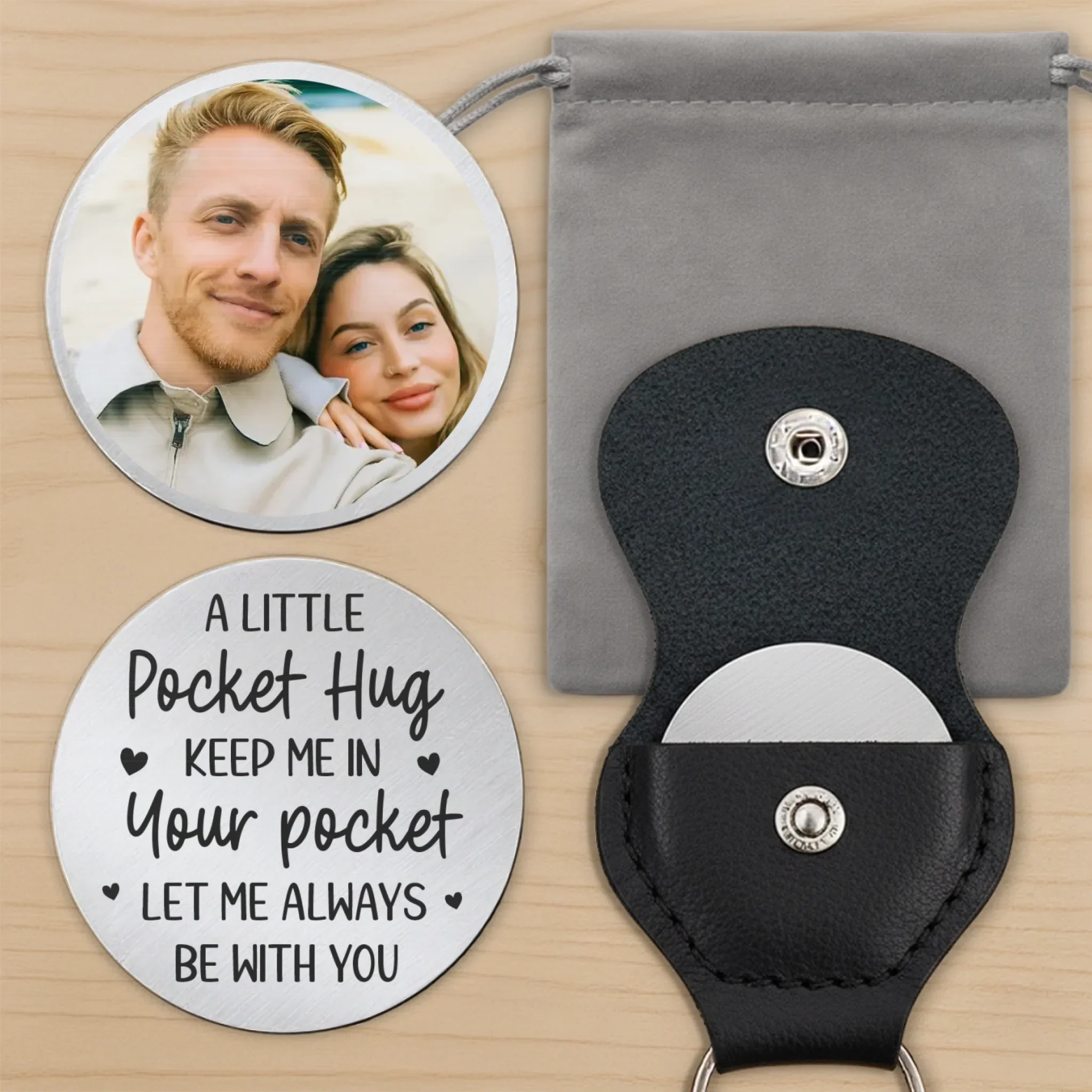 Custom Photo You Are My Forever, So Let Me Always Be With You - Couple Personalized Custom Pocket Hug - Gift For Husband Wife, Anniversary