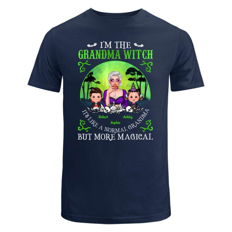 Grandma Mom Witch Neon Green Moon Halloween Personalized Shirt