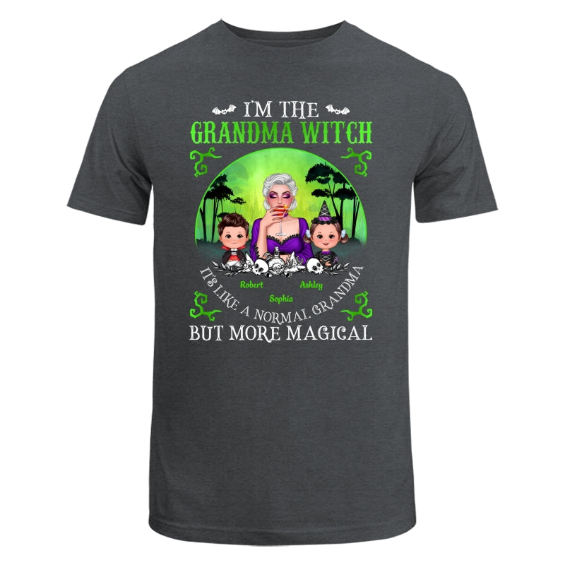 Grandma Mom Witch Neon Green Moon Halloween Personalized Shirt