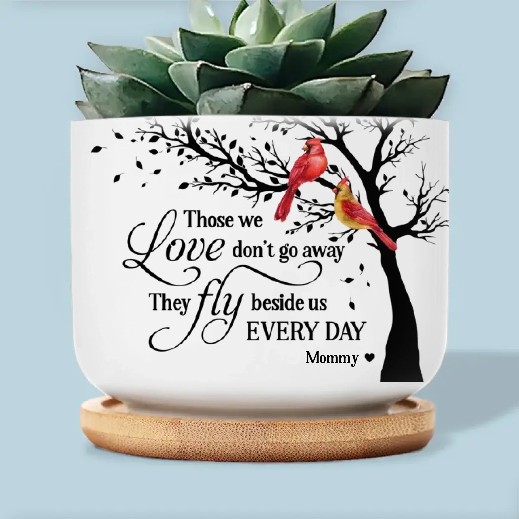I'm Always With You - Memorial Personalized Custom Home Decor Ceramic Plant Pot - Sympathy Gift For Family Members