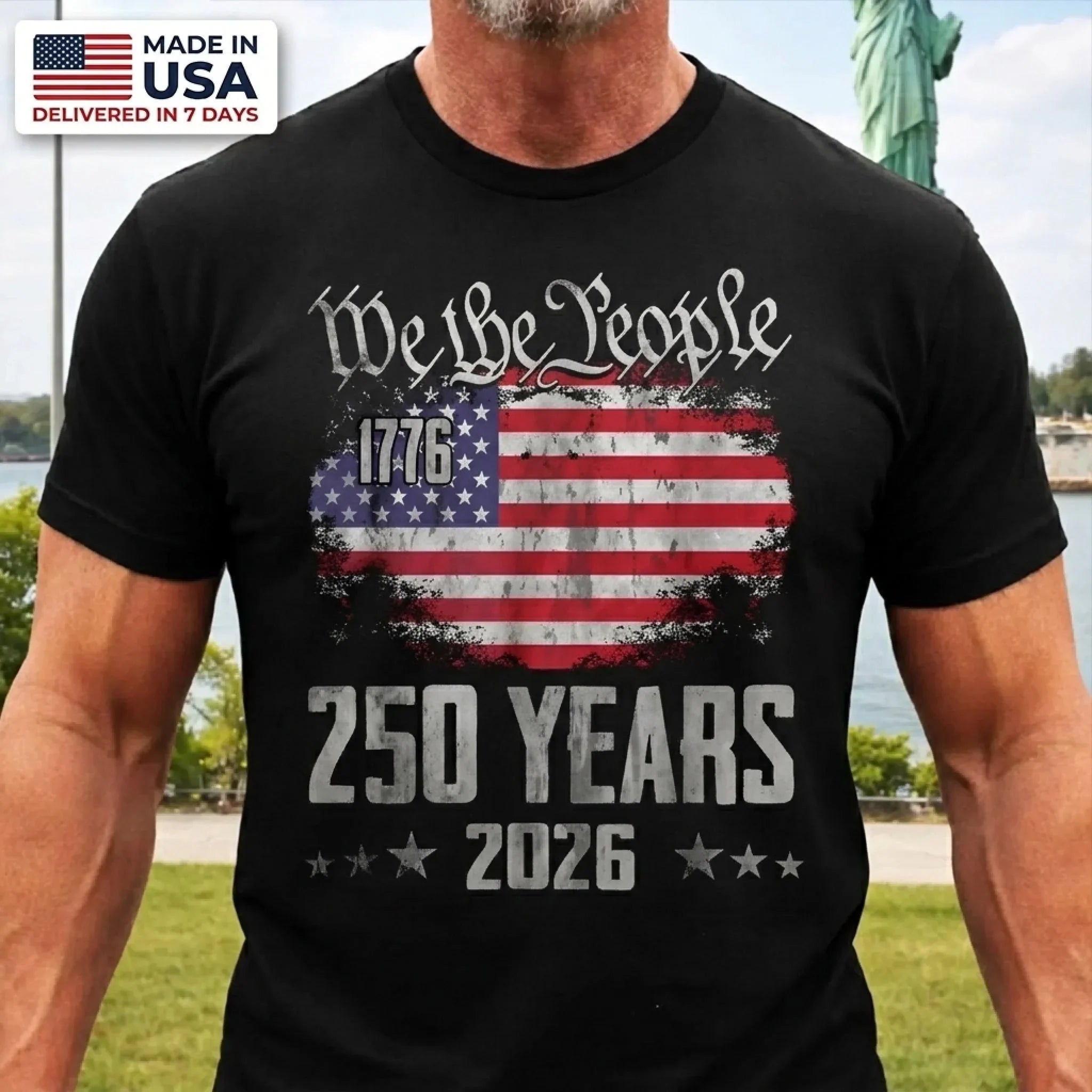 Unisex T-shirt, Premium T-shirt, Hoodie - America 250th Anniversary Gifts For Men And Women - Liberty Lives On
