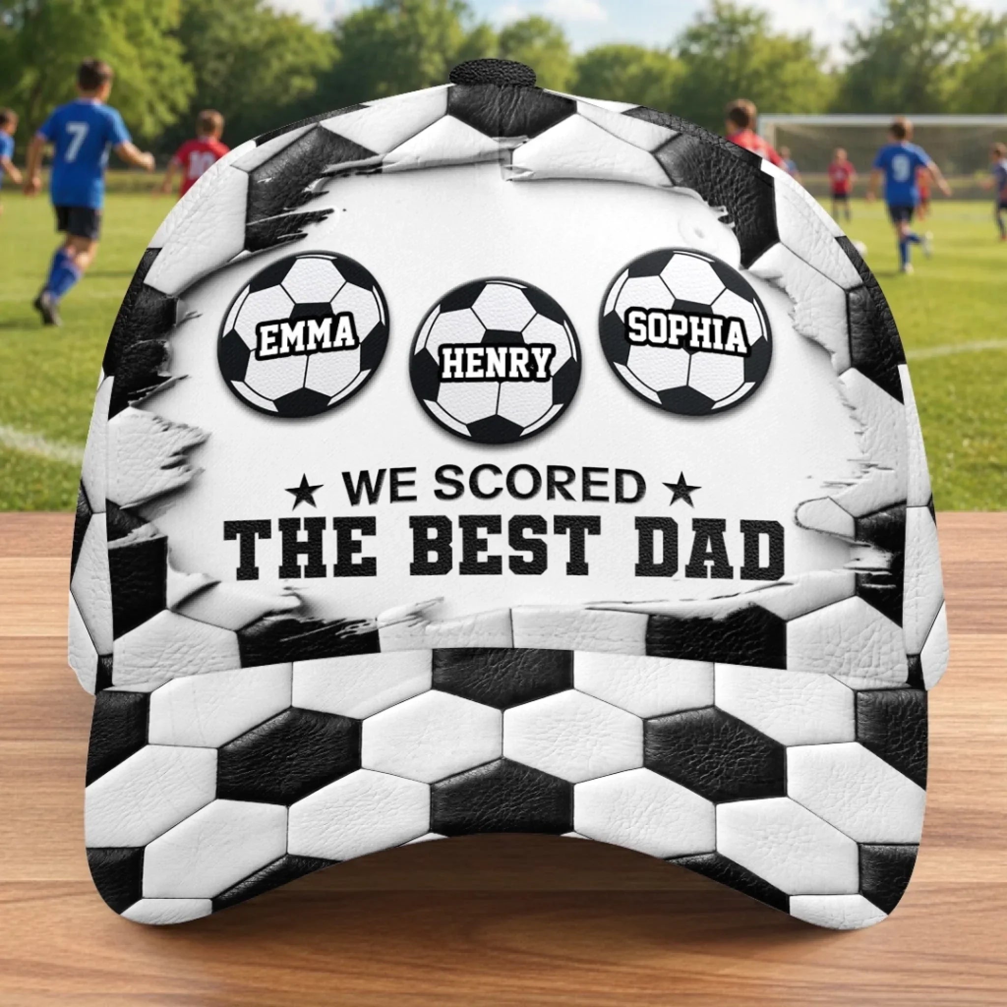 Custom LA 2026 Soccer Dad Cap - Personalized Birthday Gifts For Dad, Grandpa, Soccer Lovers, Sports Fans, Sports Lovers - Game Day Hero