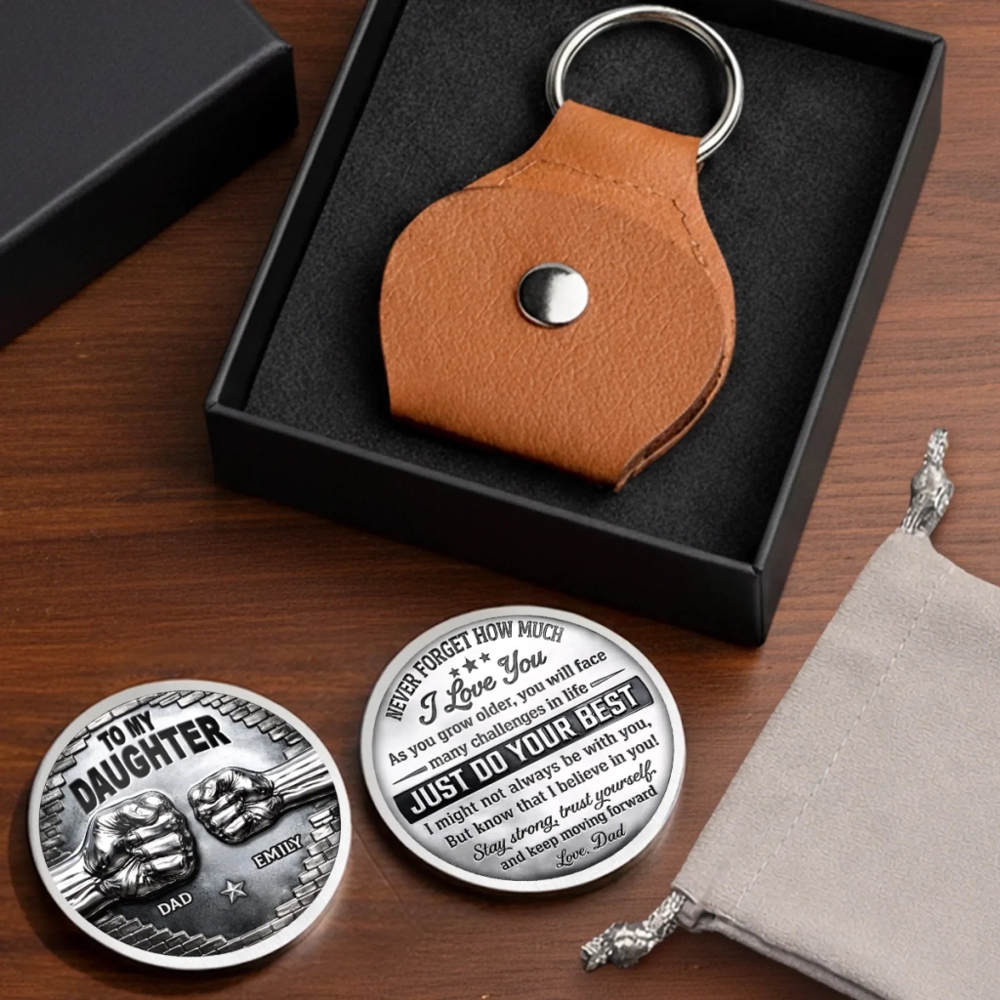 Custom Pocket Hug - Personalized Birthday Gifts For Granddaughter - Keep This Close To Your Heart