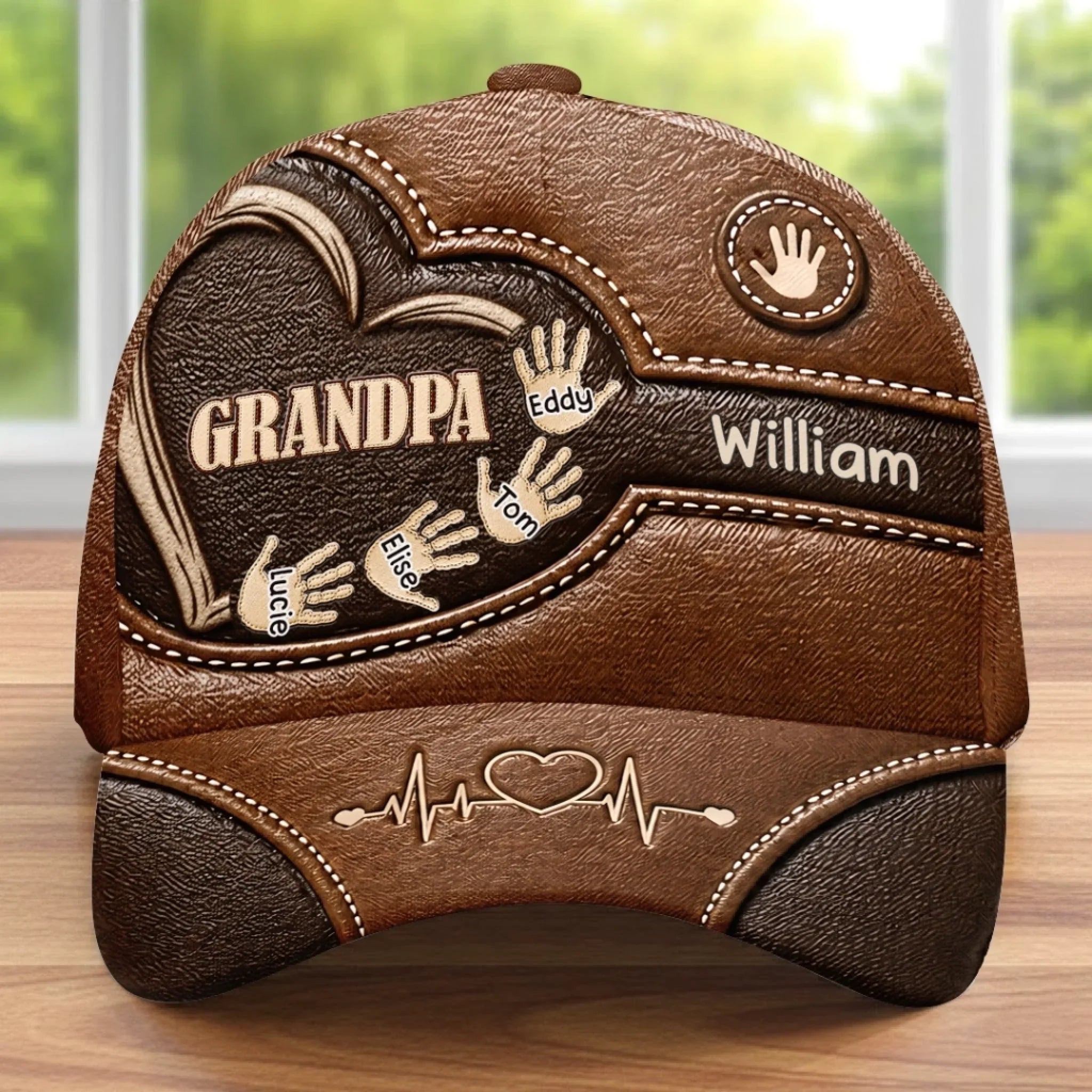 Custom Hat, All Over Print Classic Cap - Personalized Father's Day Birthday Gifts For Dad, Grandpa - Dad Makes Every Day Better