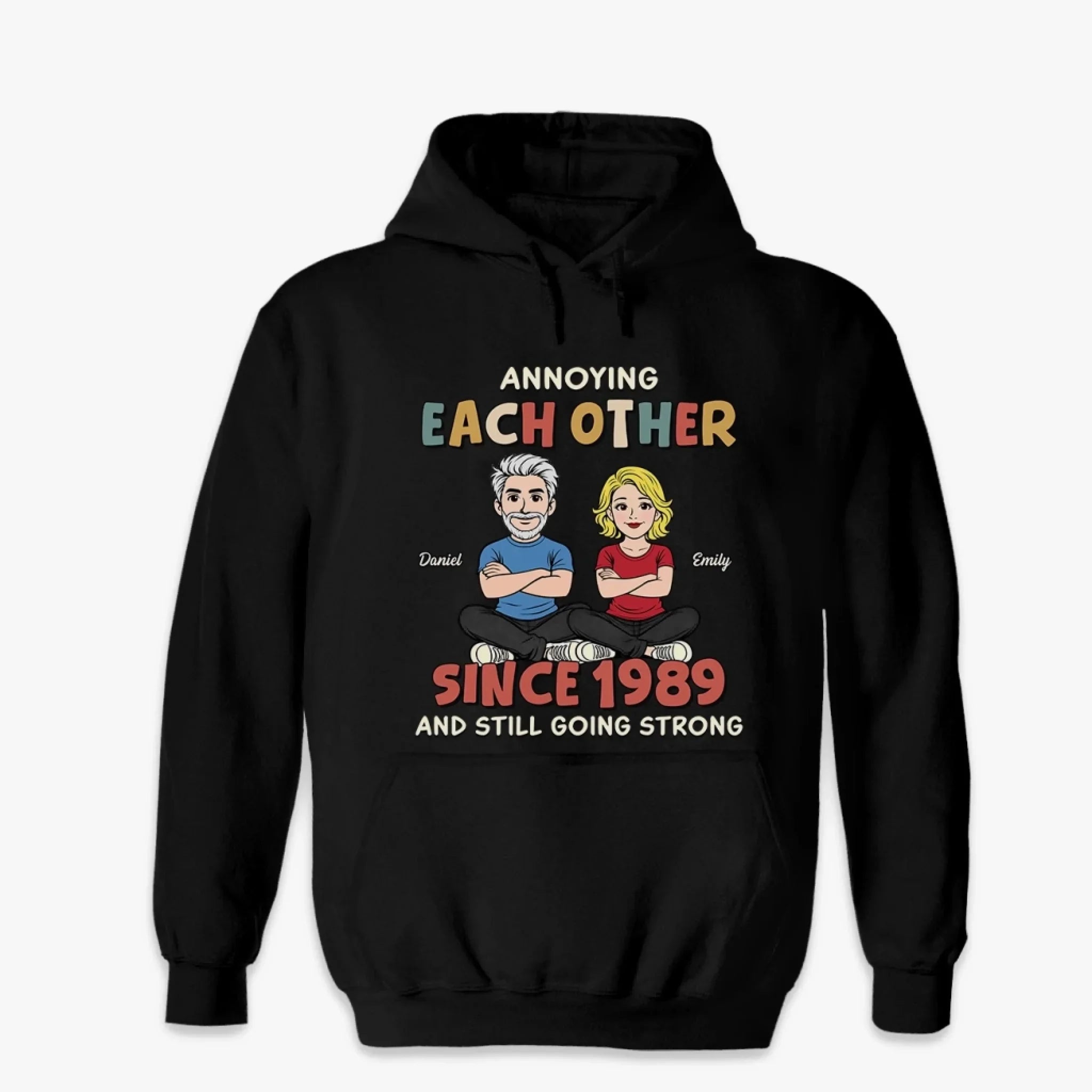 Custom Unisex T-shirt, Premium T-shirt, Hoodie - Personalized Anniversary Wedding Gifts For Husband And Wife, Him And Her - Growing Old And Goofy Together