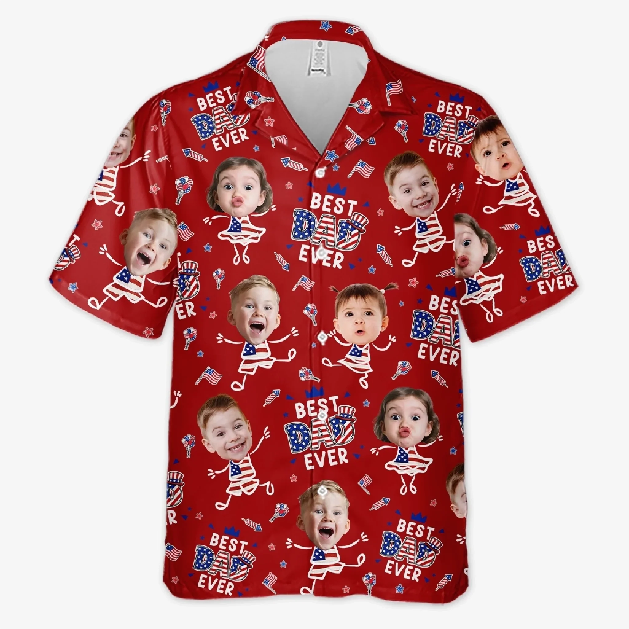 Custom Photo Unisex Tropical Hawaiian Aloha Shirt - Personalized Father's Day Gifts For Dad, Grandpa - Peak Dad Energy