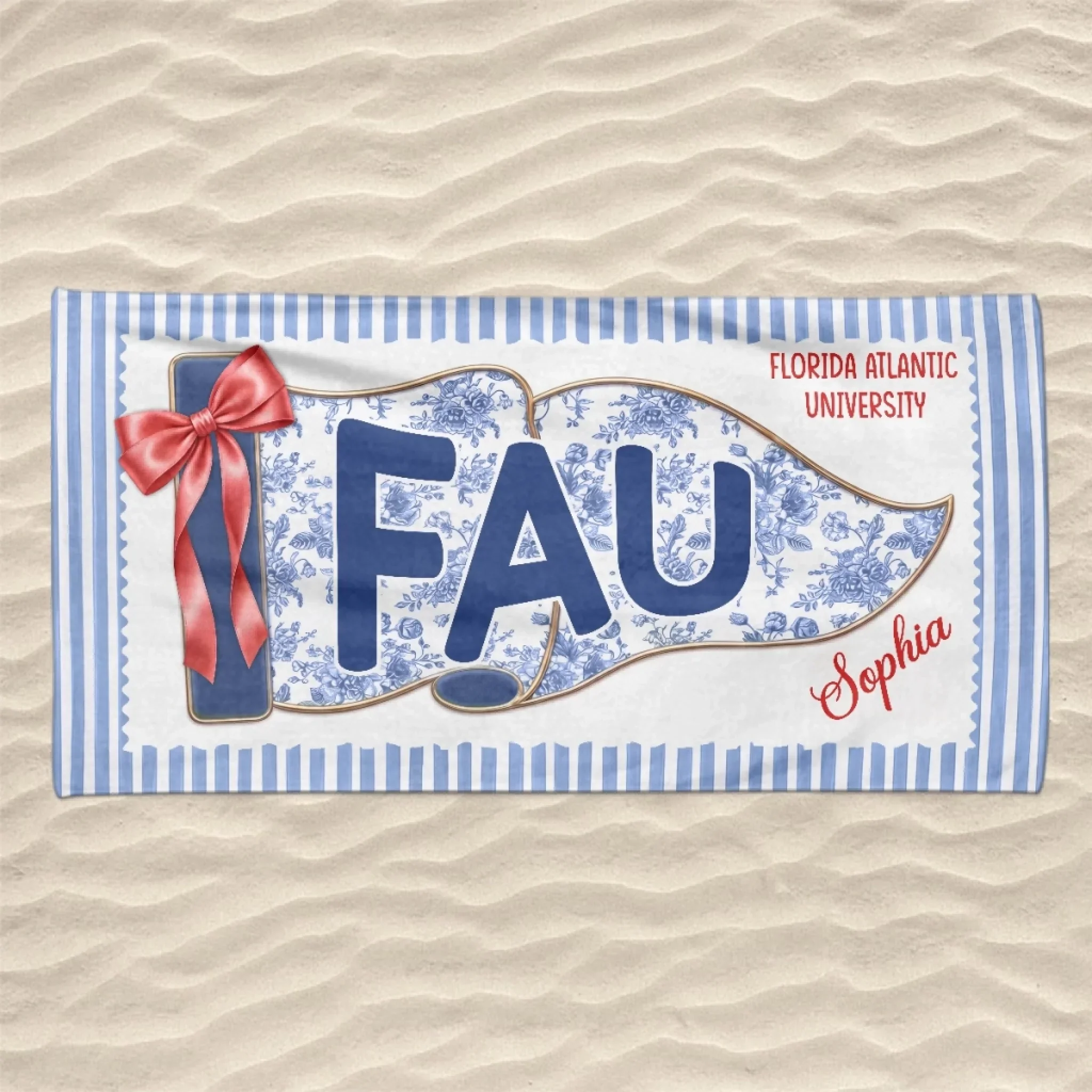 Custom Beach Towel - Personalized Summer Vacation And Travel, Graduation Gifts For Best Friends, Family - Campus Beach Era