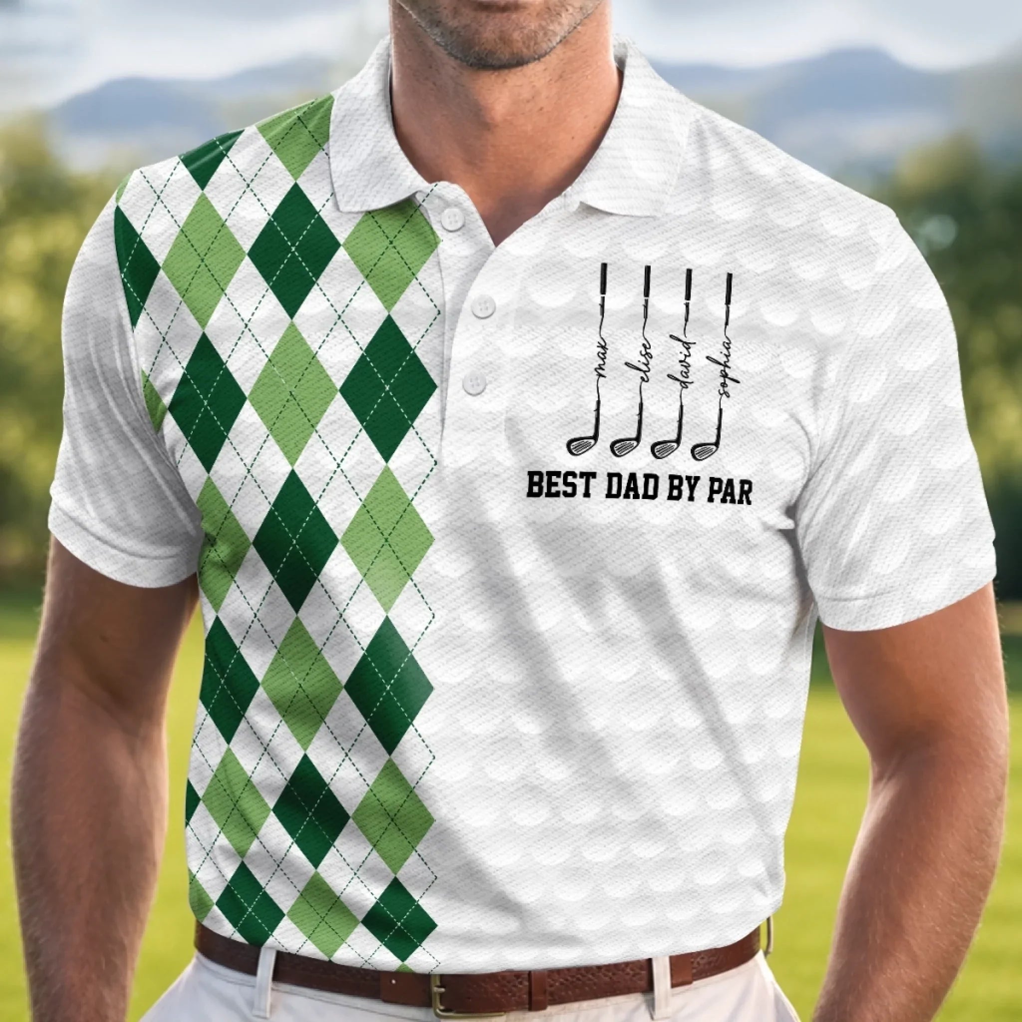 Custom All Over Print Polo Shirt - Personalized Father's Day Birthday Golf Gifts For Dad, Grandpa - Another Day Another Round