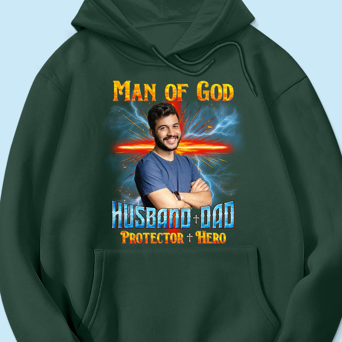 Man of God Christian Husband Dad Personalized Shirt