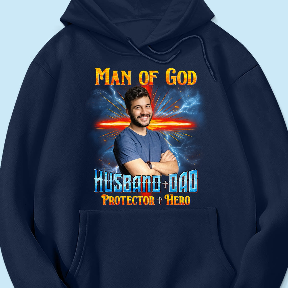 Man of God Christian Husband Dad Personalized Shirt